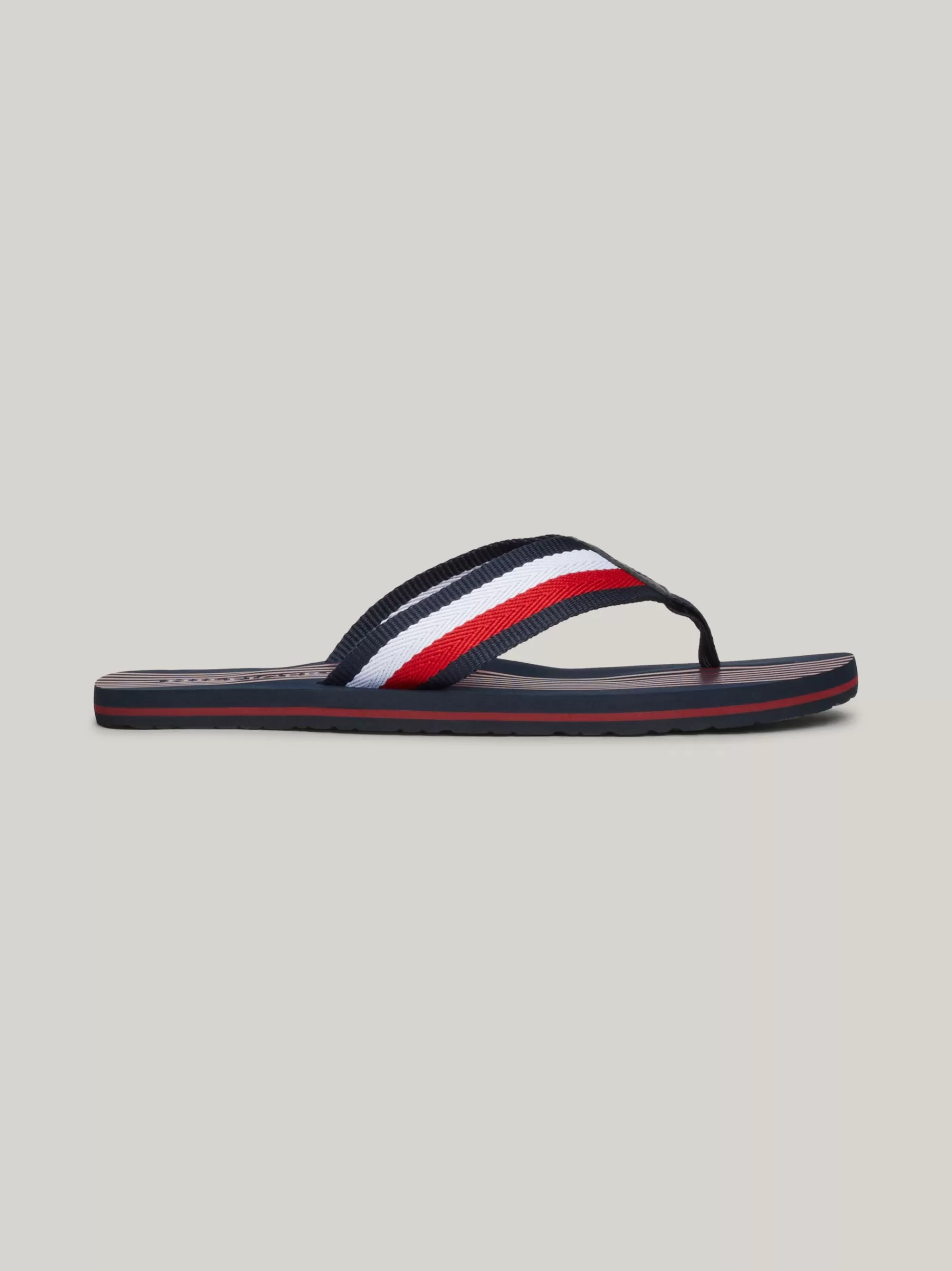 Sandalen & Flip Flops*Tommy Hilfiger Teenslipper Met Signature-bandjes DESERT SKY