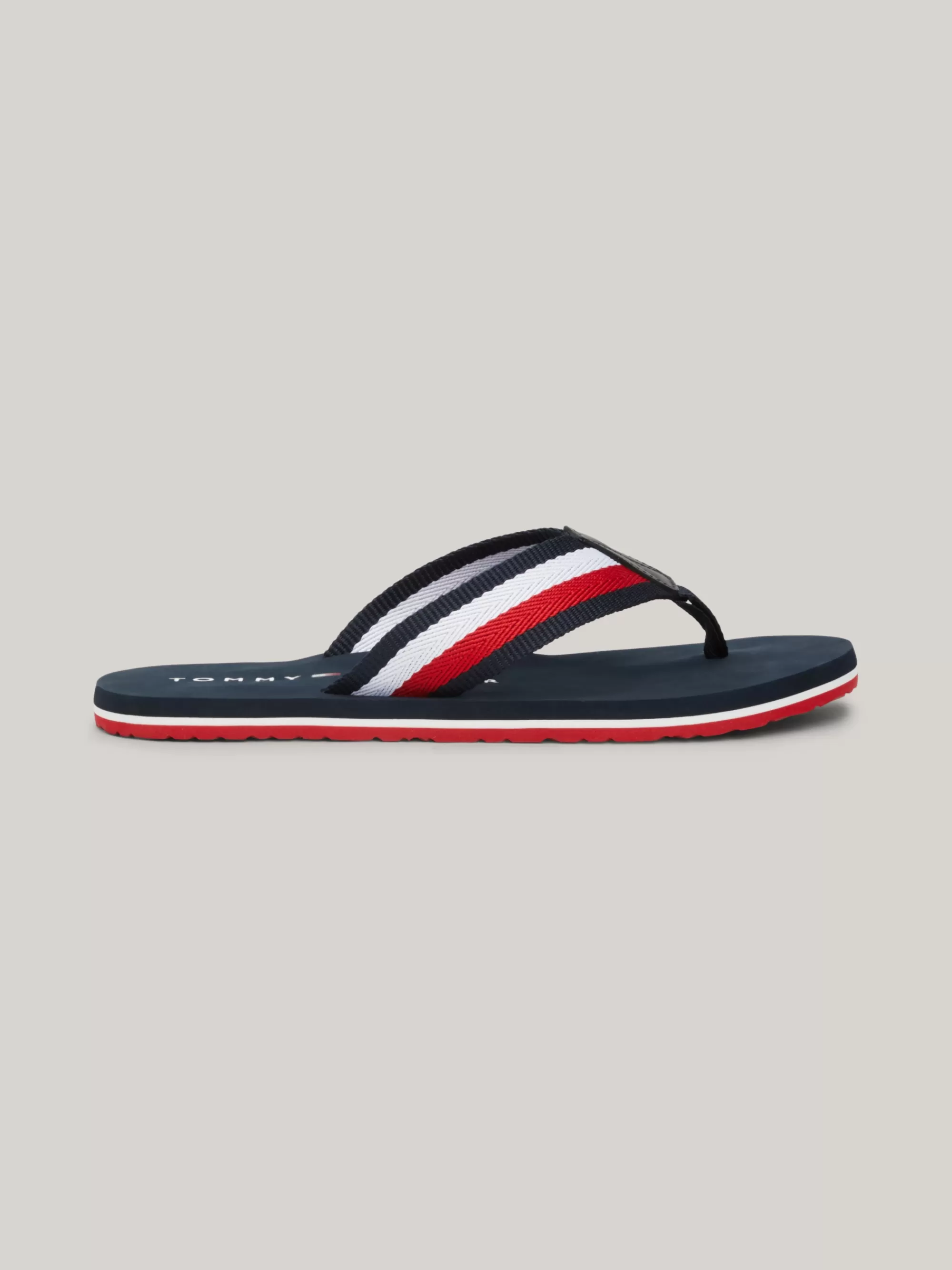 Sandalen & Flip Flops*Tommy Hilfiger Teenslipper Met Signature-tape DESERT SKY