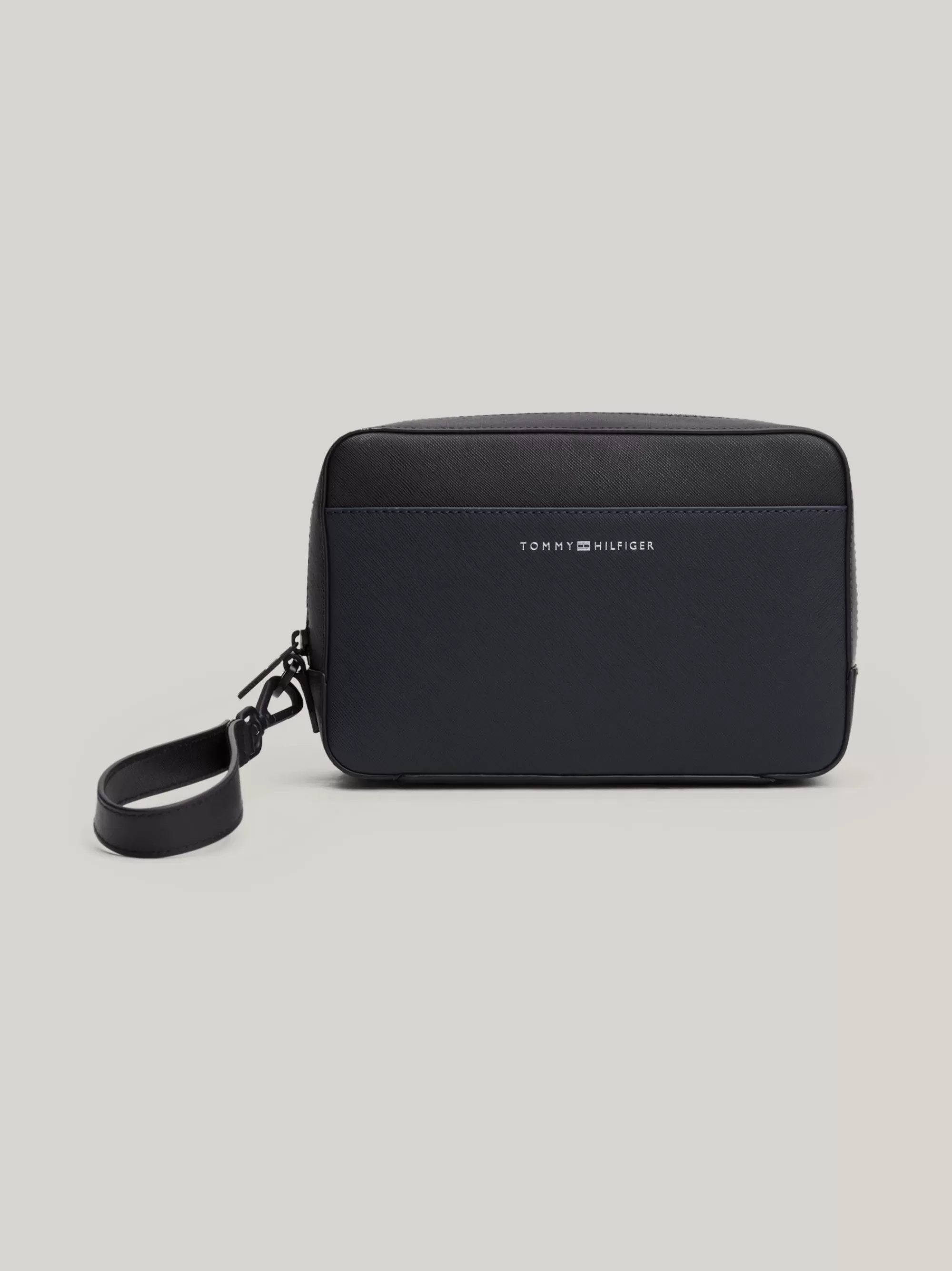 Toilettassen*Tommy Hilfiger TH Business Leren Toilettas Met Logo BLACK