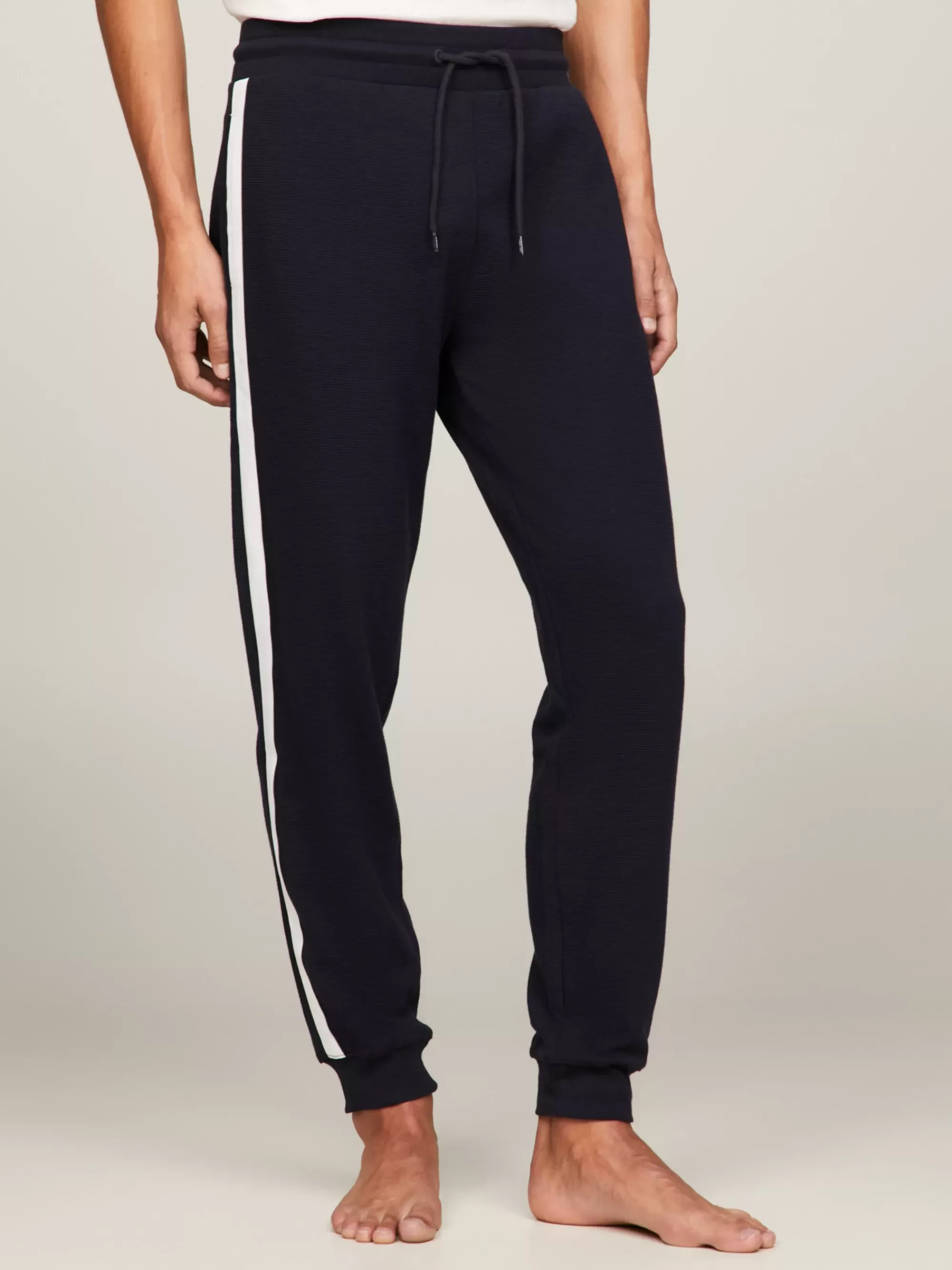 Loungewear*Tommy Hilfiger TH Established Loungejogger Met Boorden DESERT SKY