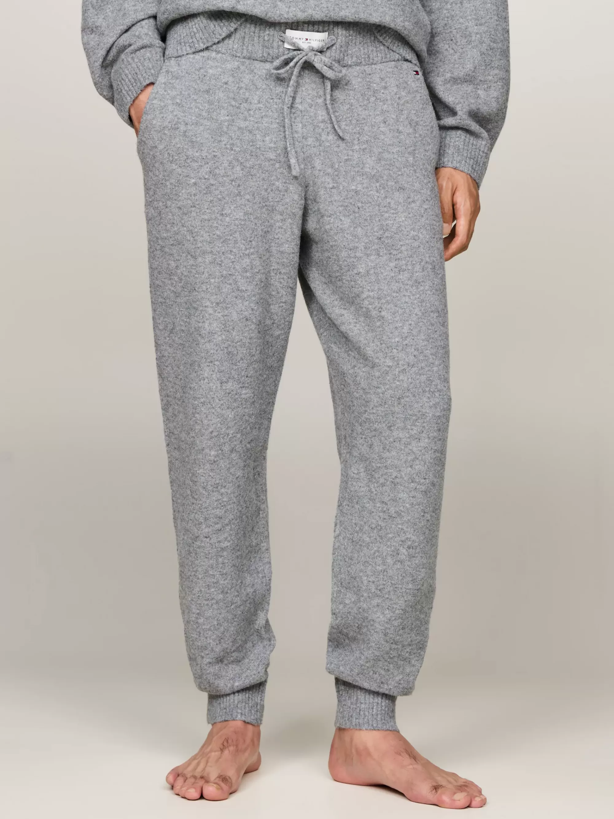 Loungewear*Tommy Hilfiger TH Established Loungejogger Met Wol MID GREY HT