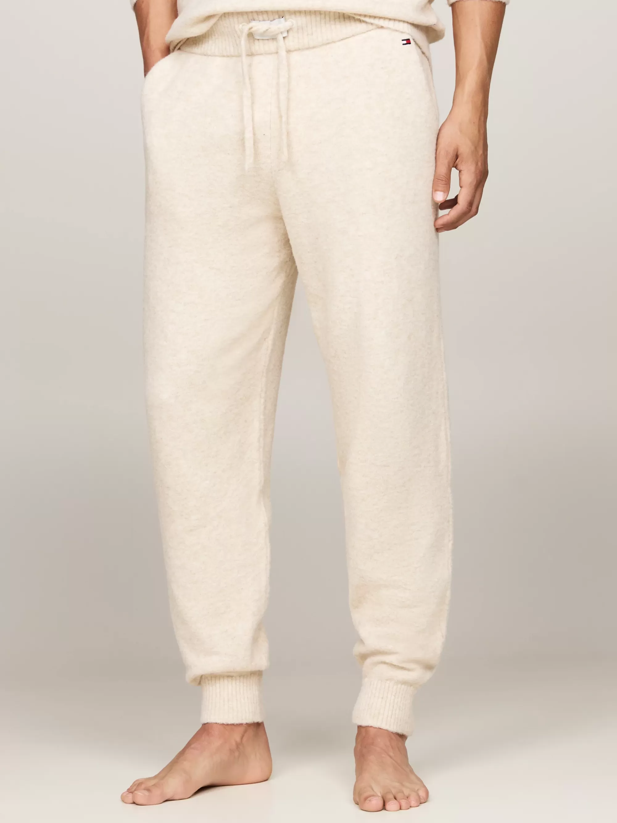 Loungewear*Tommy Hilfiger TH Established Loungejogger Met Wol HEATHERED OAT