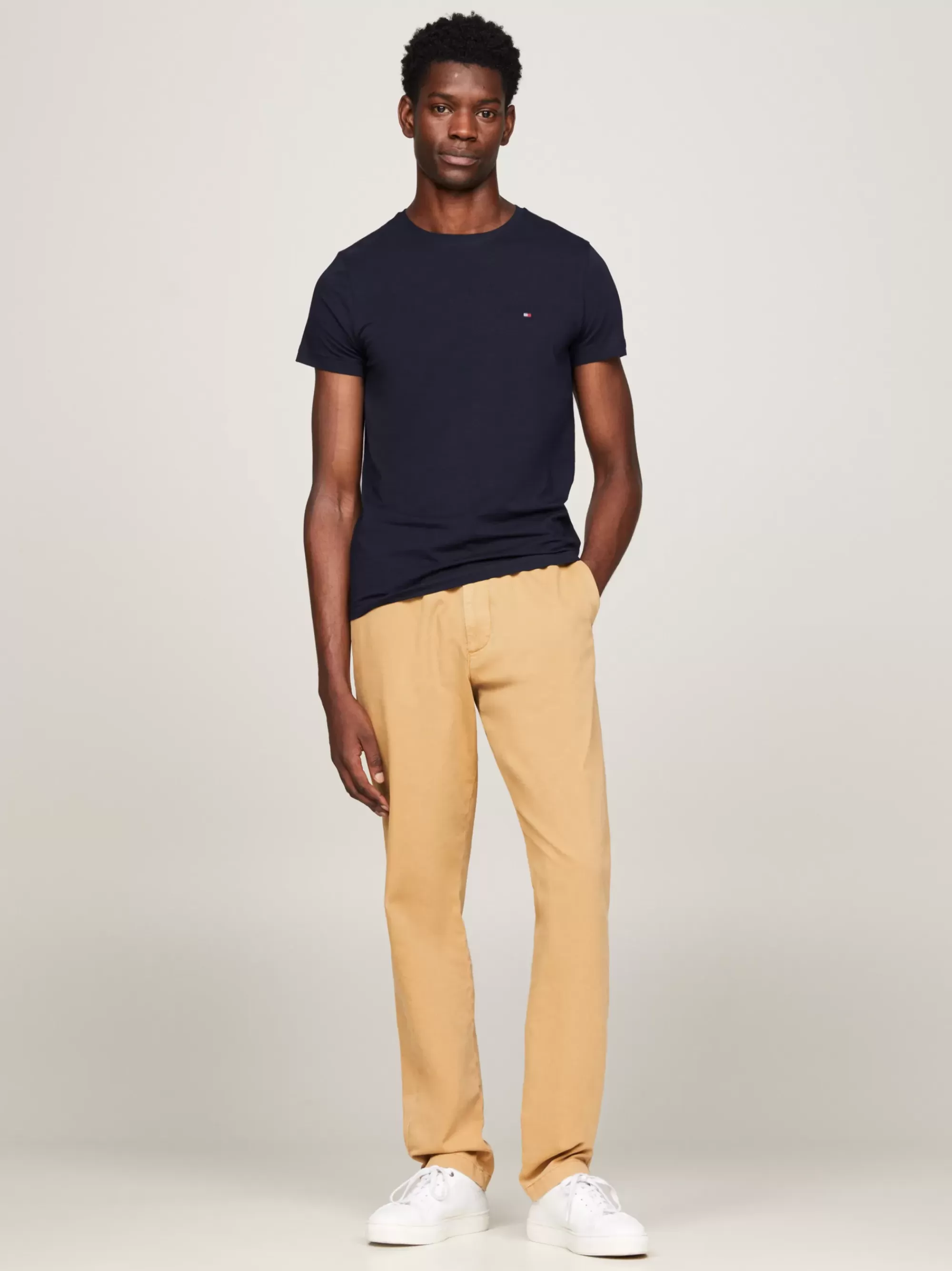 T-Shirts*Tommy Hilfiger TH Flex Extra Slim Fit T-shirt DESERT SKY