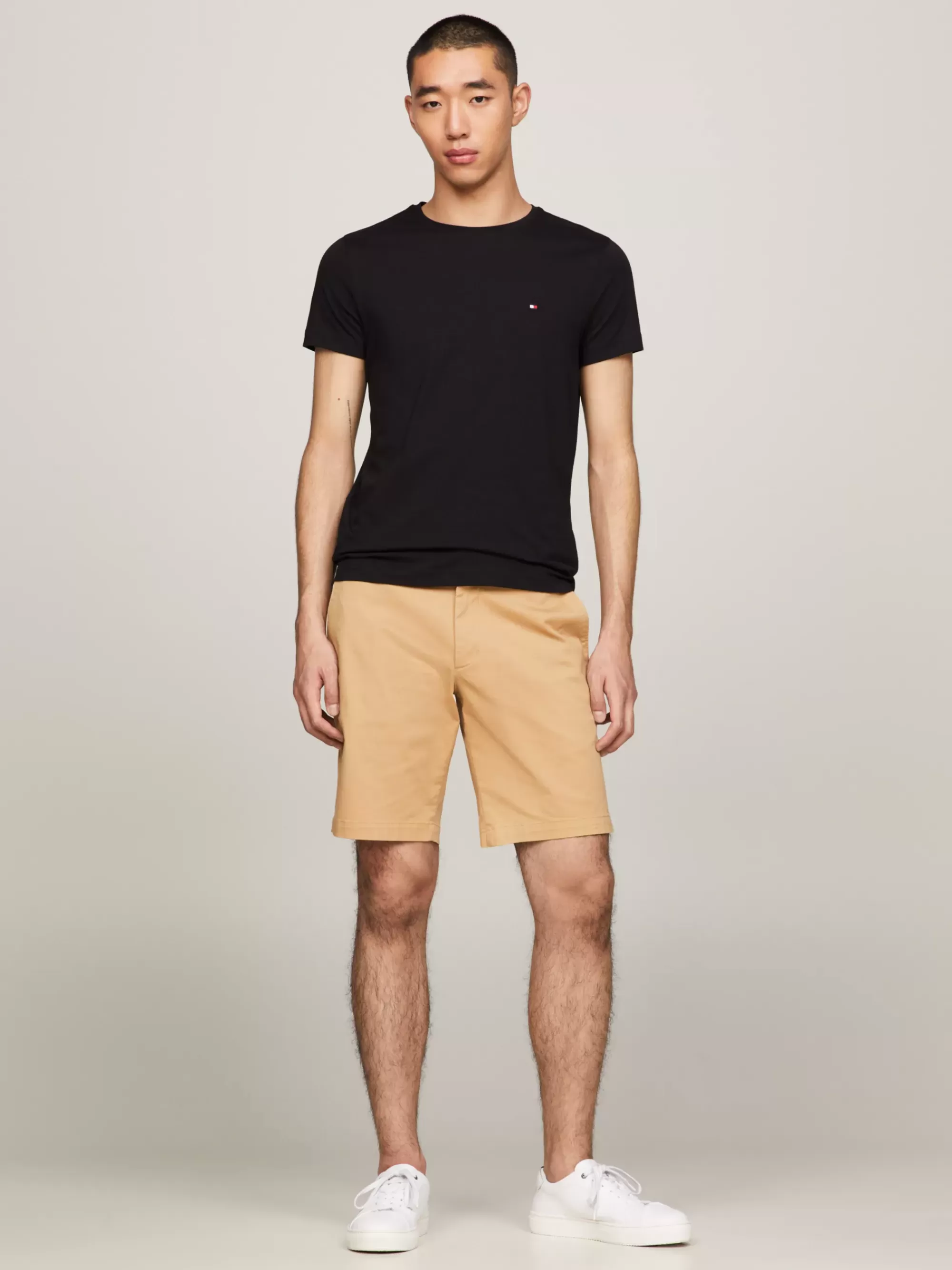 T-Shirts*Tommy Hilfiger TH Flex Extra Slim Fit T-shirt BLACK