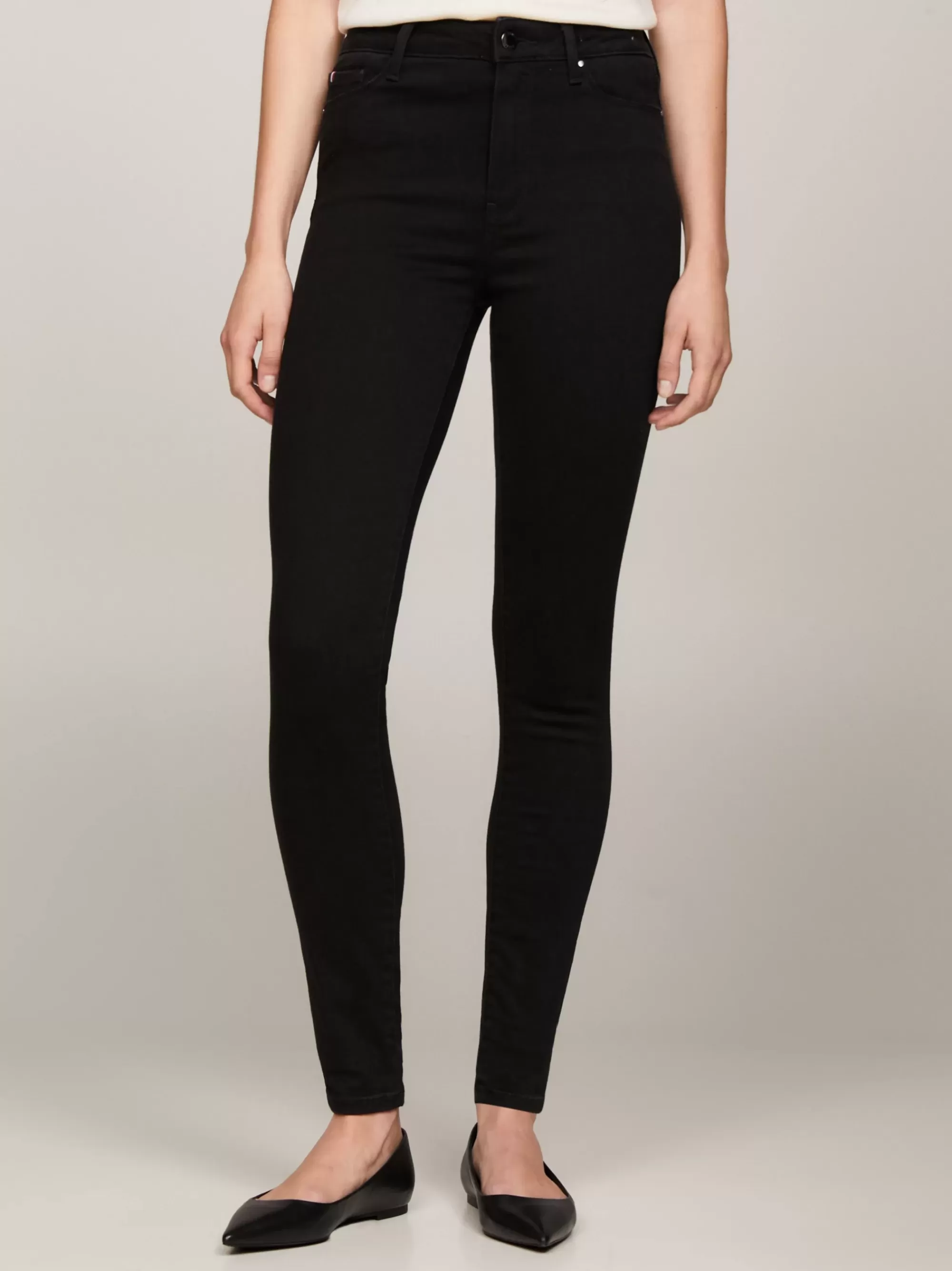 Jeans*Tommy Hilfiger TH Flex Harlem High Rise Superskinny Jeans BLACK