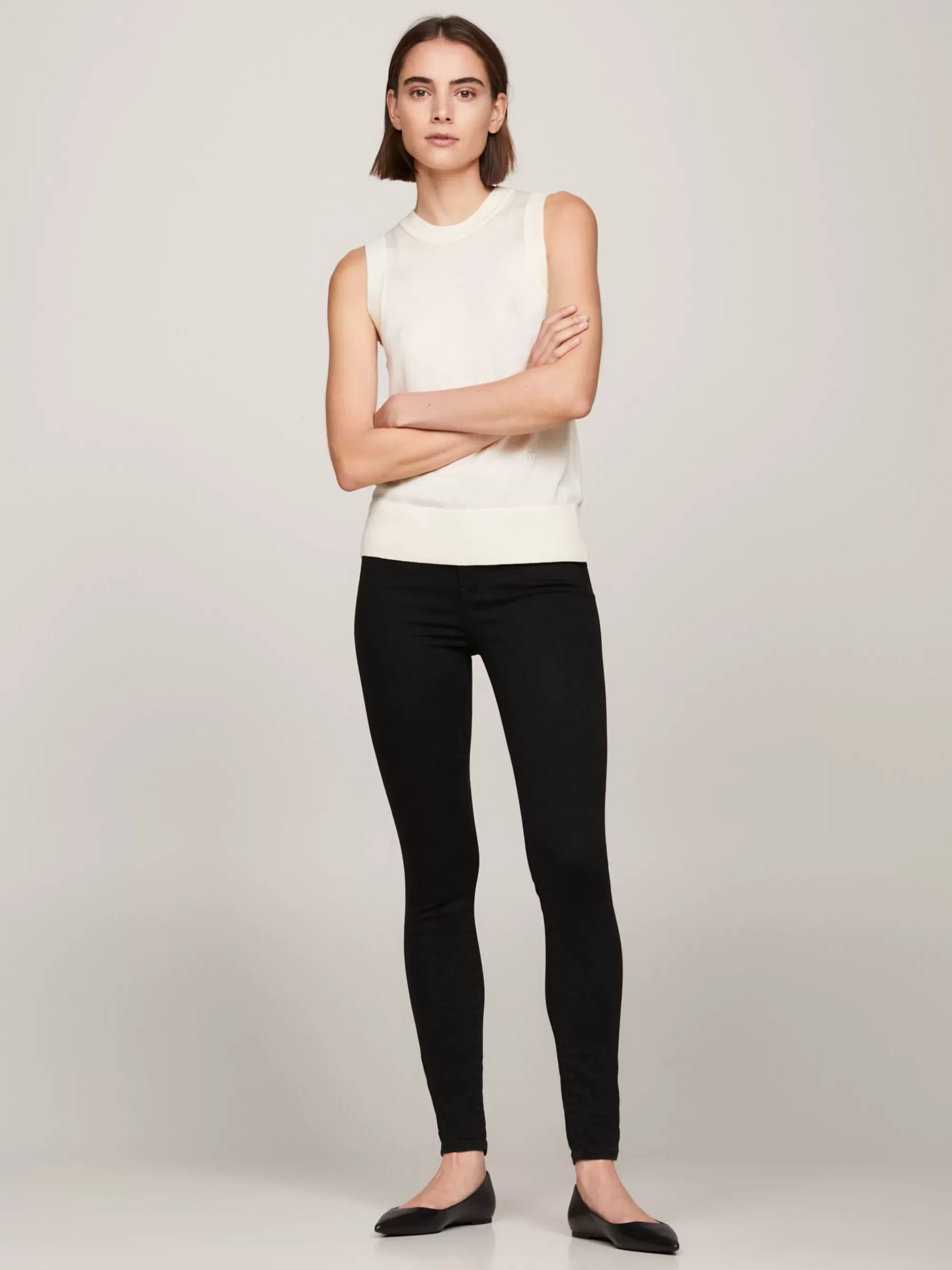 Jeans*Tommy Hilfiger TH Flex Harlem High Rise Superskinny Jeans BLACK