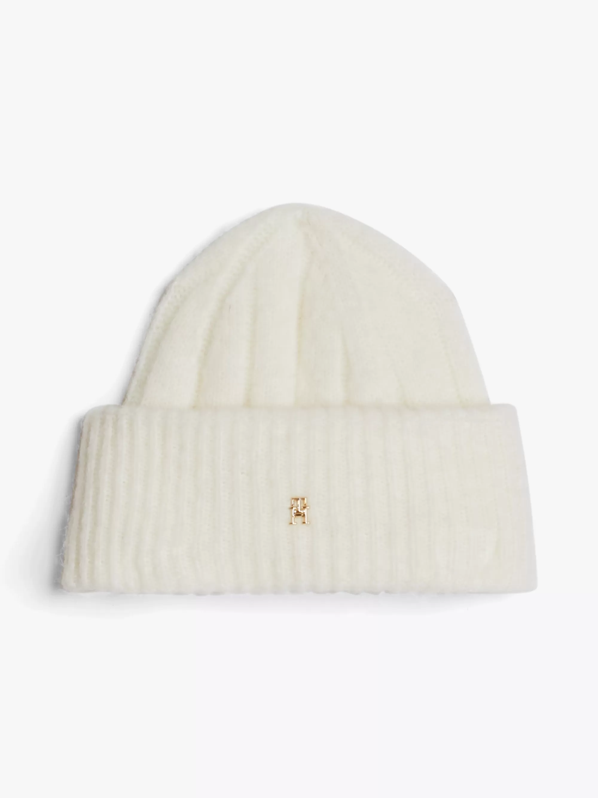 Mutsen | Mutsen & Sjaals*Tommy Hilfiger TH Monogram Beanie Met Alpacawol ANCIENT WHITE