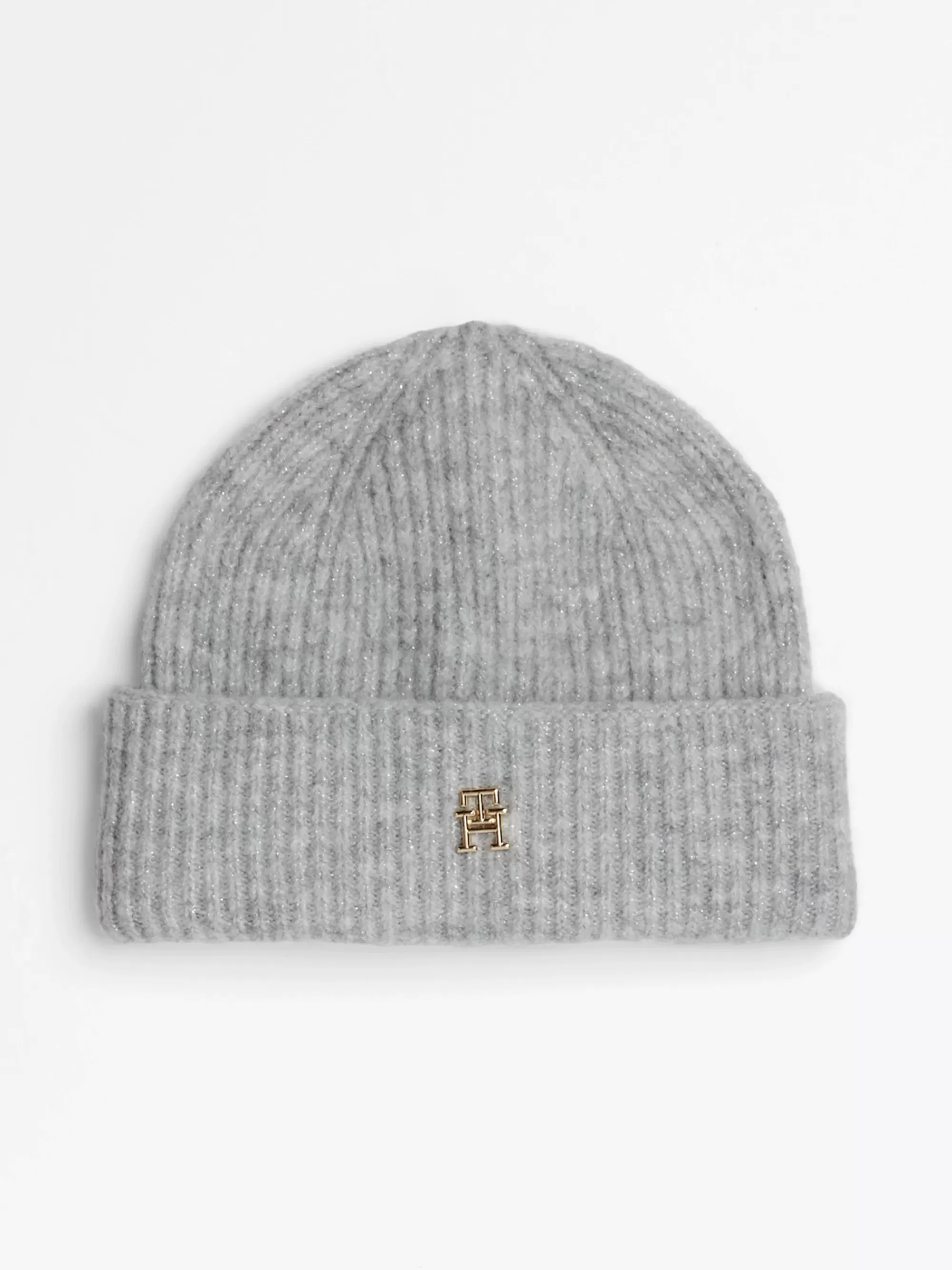 Mutsen | Mutsen & Sjaals*Tommy Hilfiger TH Monogram Beanie Met Wol LIGHT GREY MELANGE