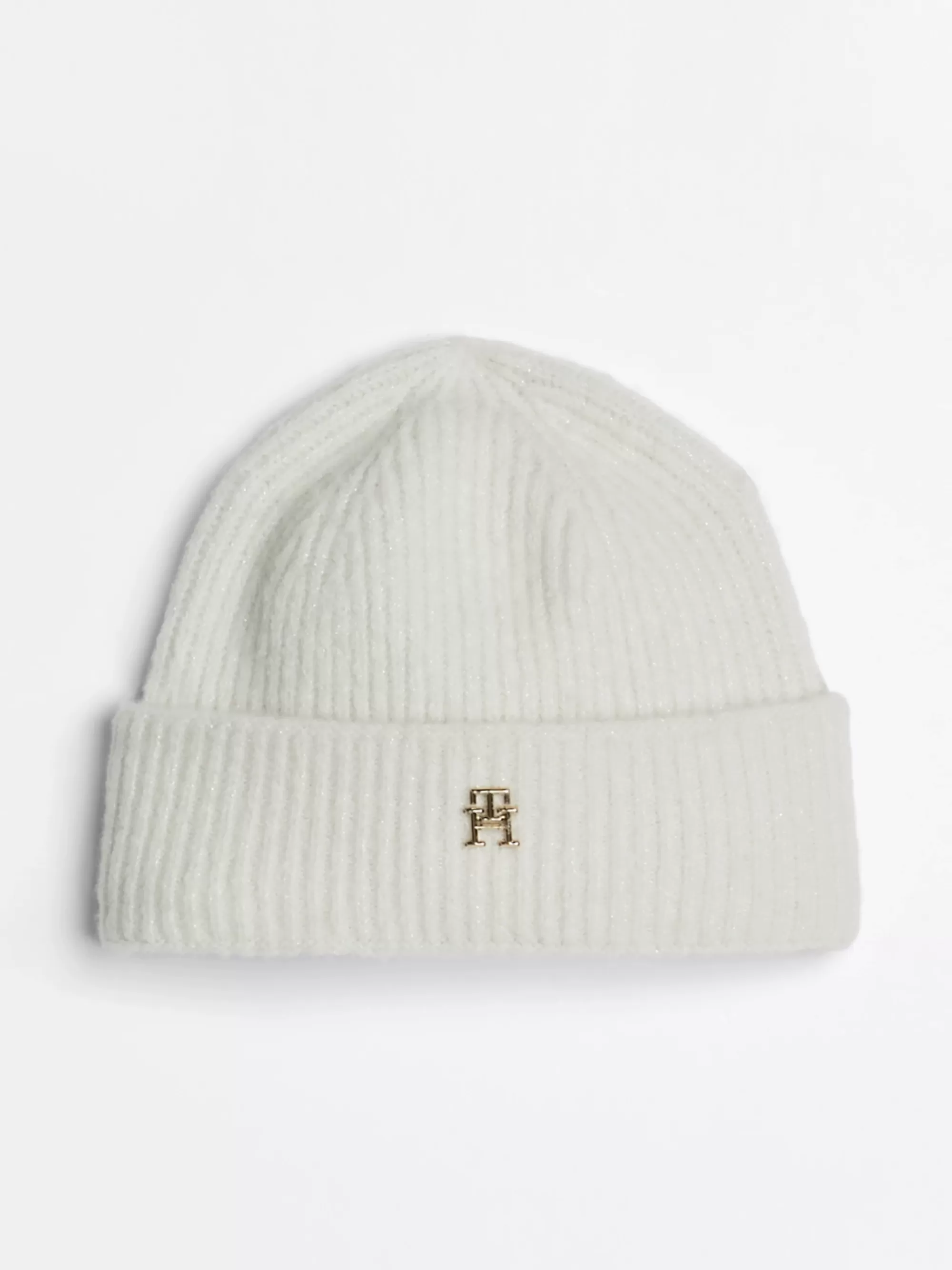 Mutsen | Mutsen & Sjaals*Tommy Hilfiger TH Monogram Beanie Met Wol ANCIENT WHITE