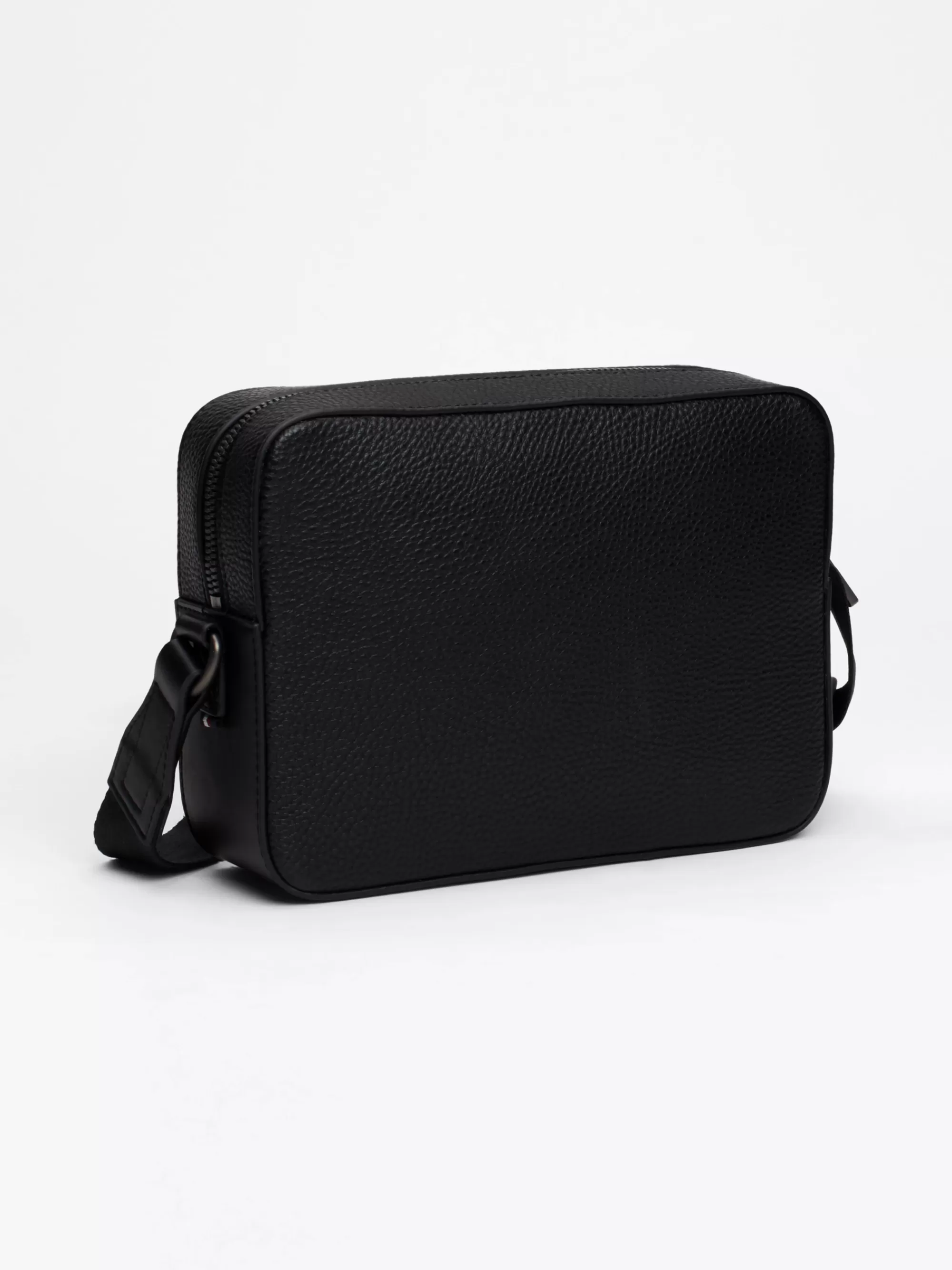 Crossbodytassen*Tommy Hilfiger TH Monogram Getextureerde Reportertas BLACK