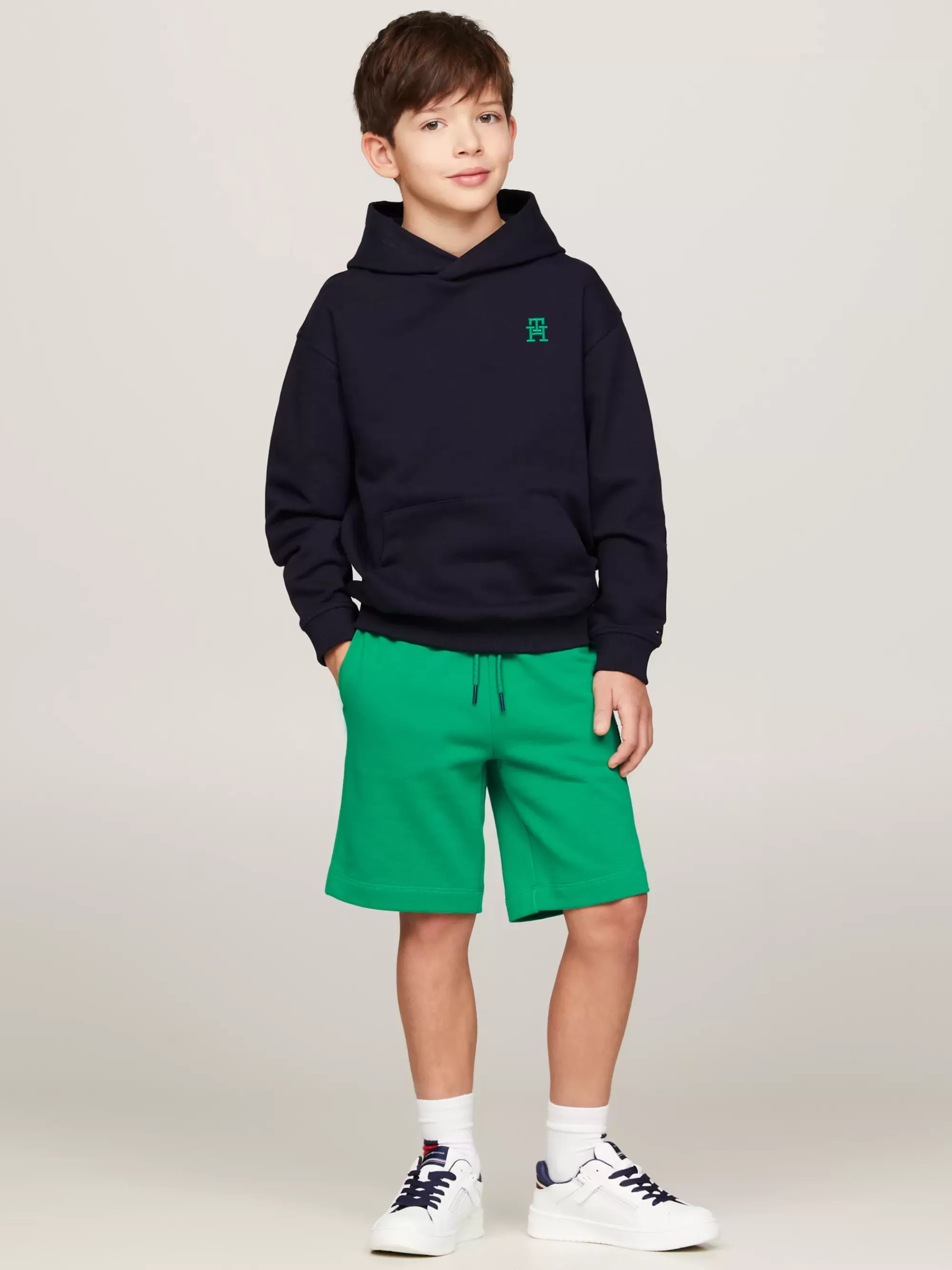 Broeken & Rokken | Broeken & Korte Broeken*Tommy Hilfiger TH Monogram Joggingshort OLYMPIC GREEN