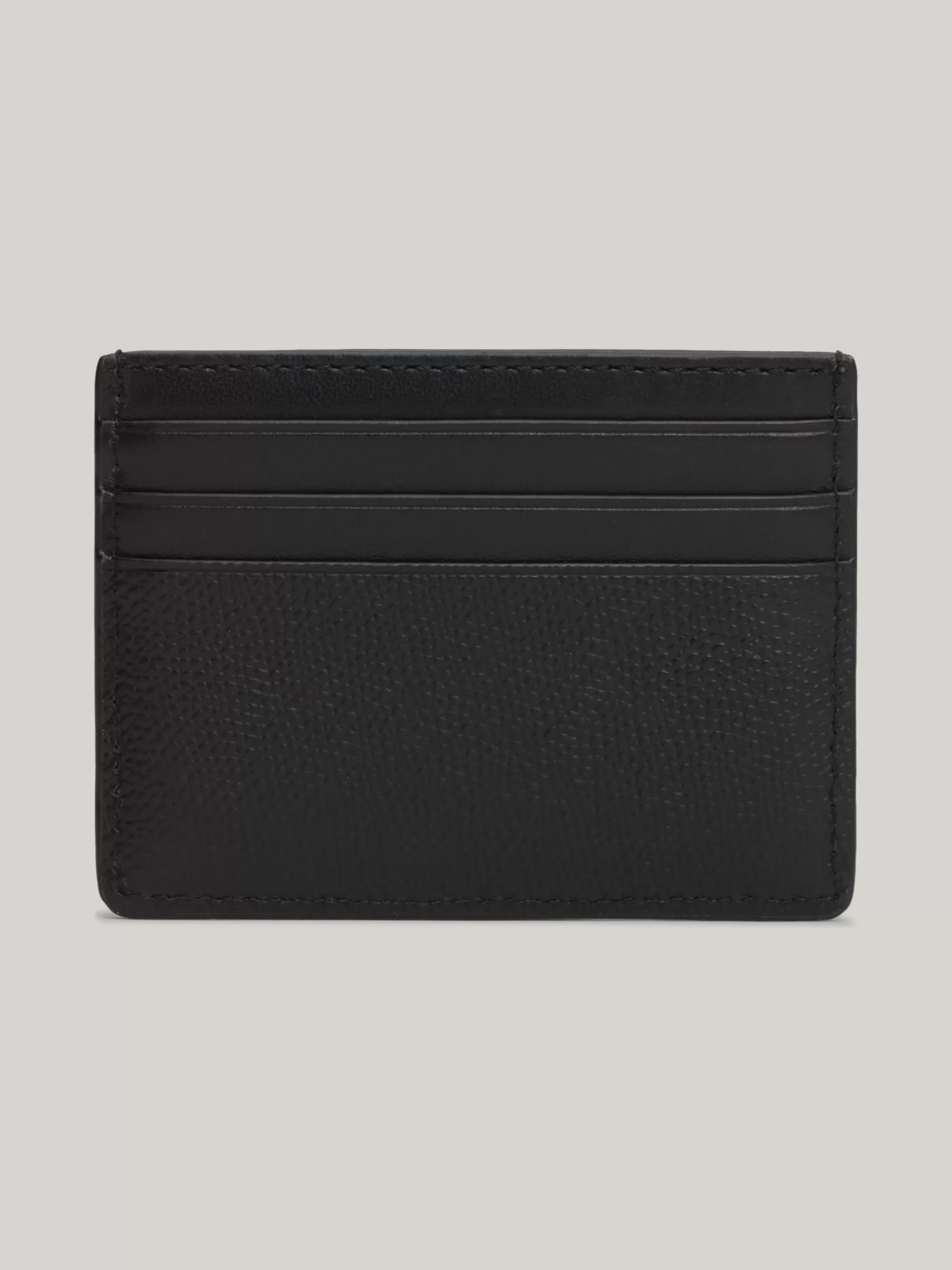 Portemonnees & Sleutelhangers*Tommy Hilfiger TH Monogram Leren Creditcardhouder BLACK