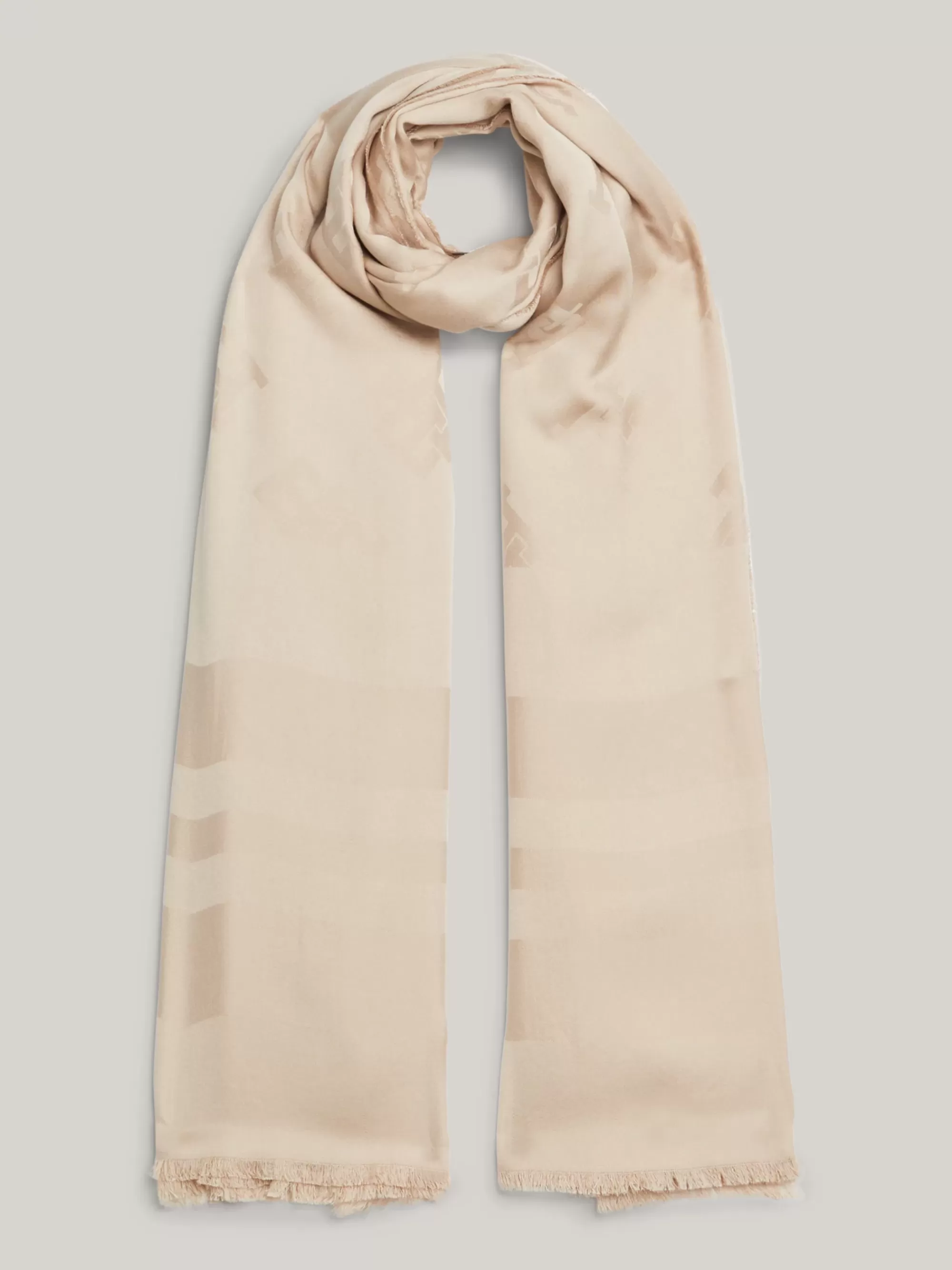 Sjaals | Sjaals*Tommy Hilfiger TH Monogram Lichtgewicht Geweven Sjaal CLASSIC BEIGE