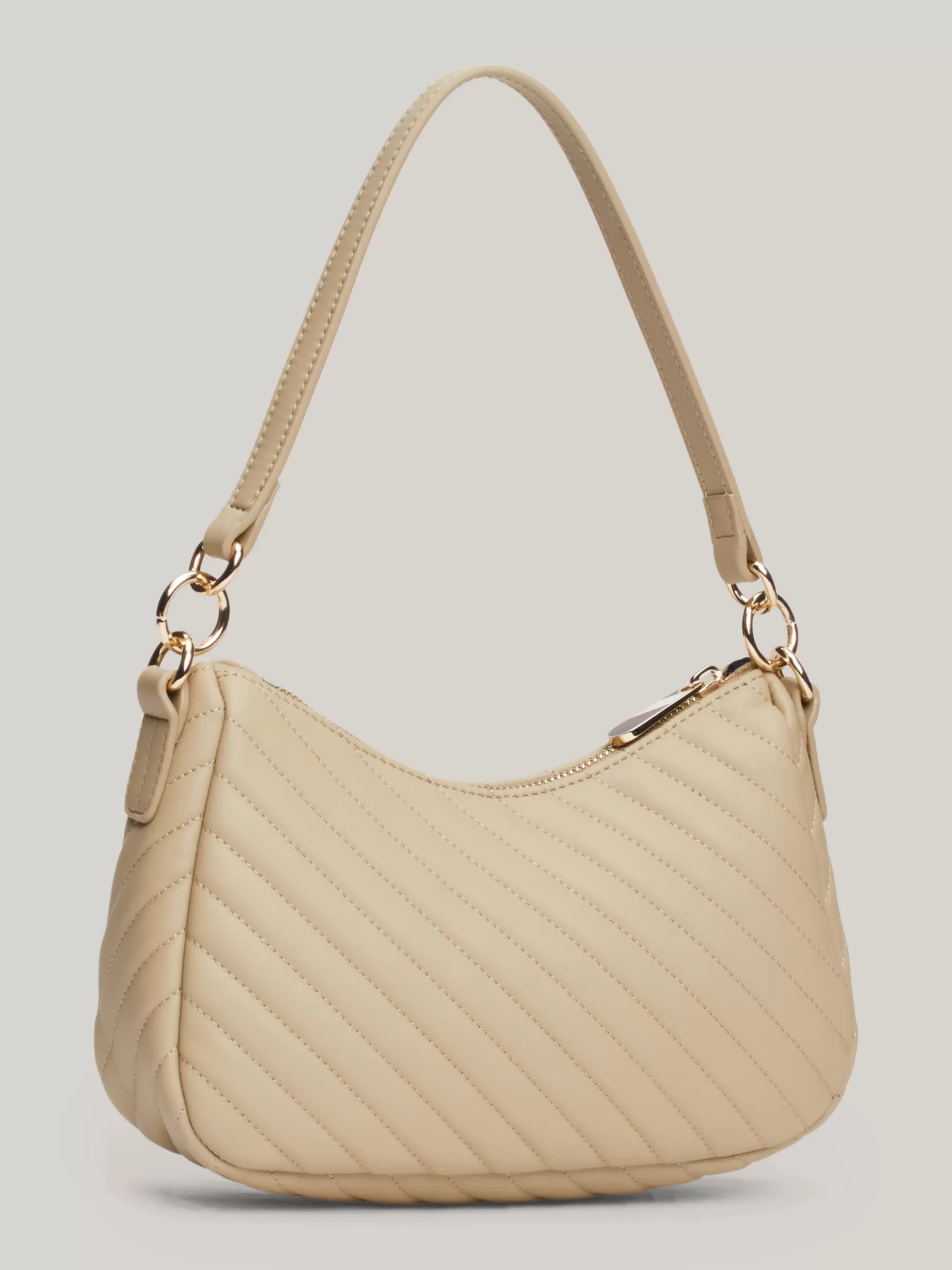 Schoudertassen*Tommy Hilfiger TH Monogram Quilted Schoudertas BEIGE
