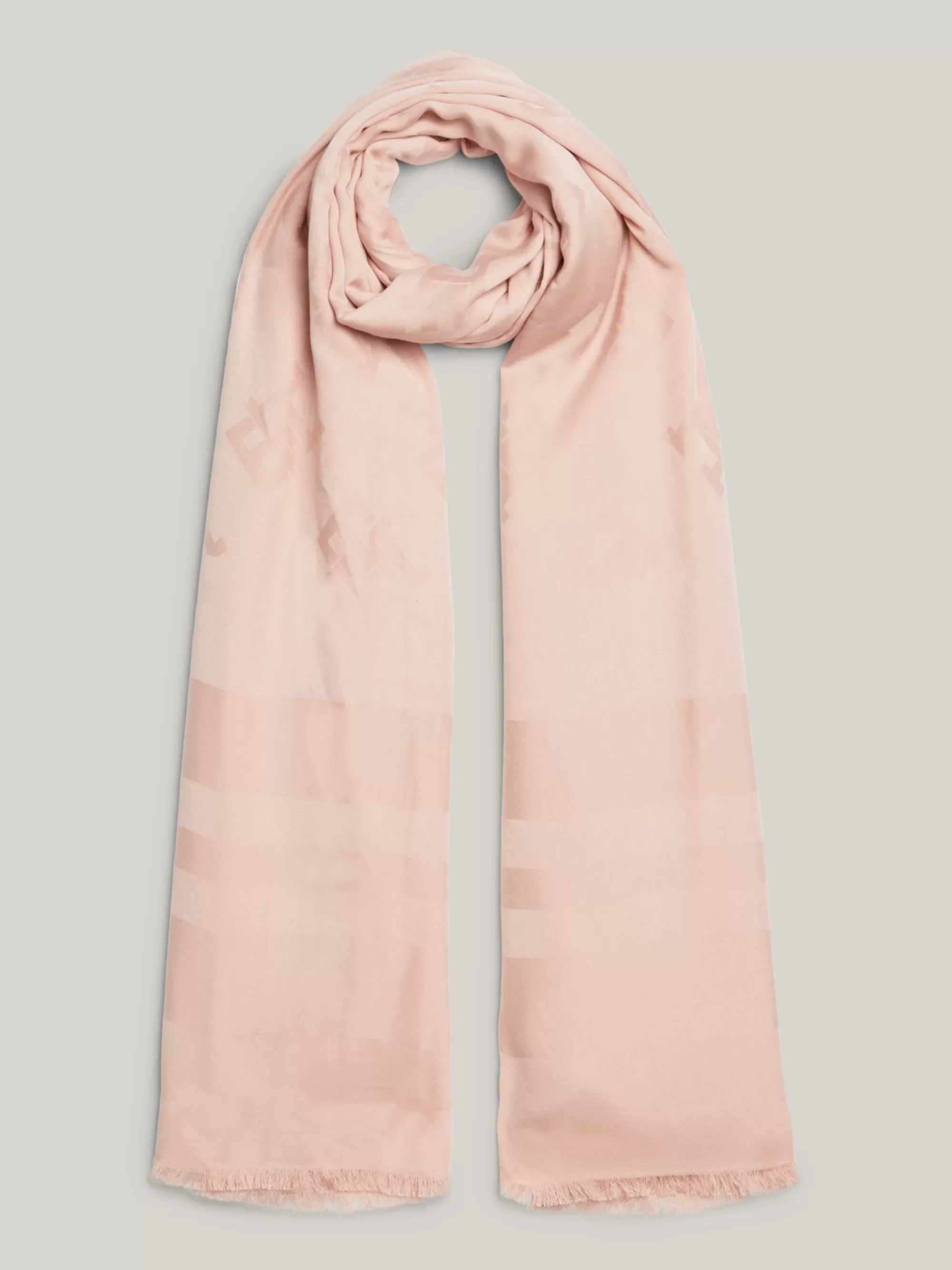 Sjaals | Sjaals*Tommy Hilfiger TH Monogram Sjaal Met Franje PINK BLOOM
