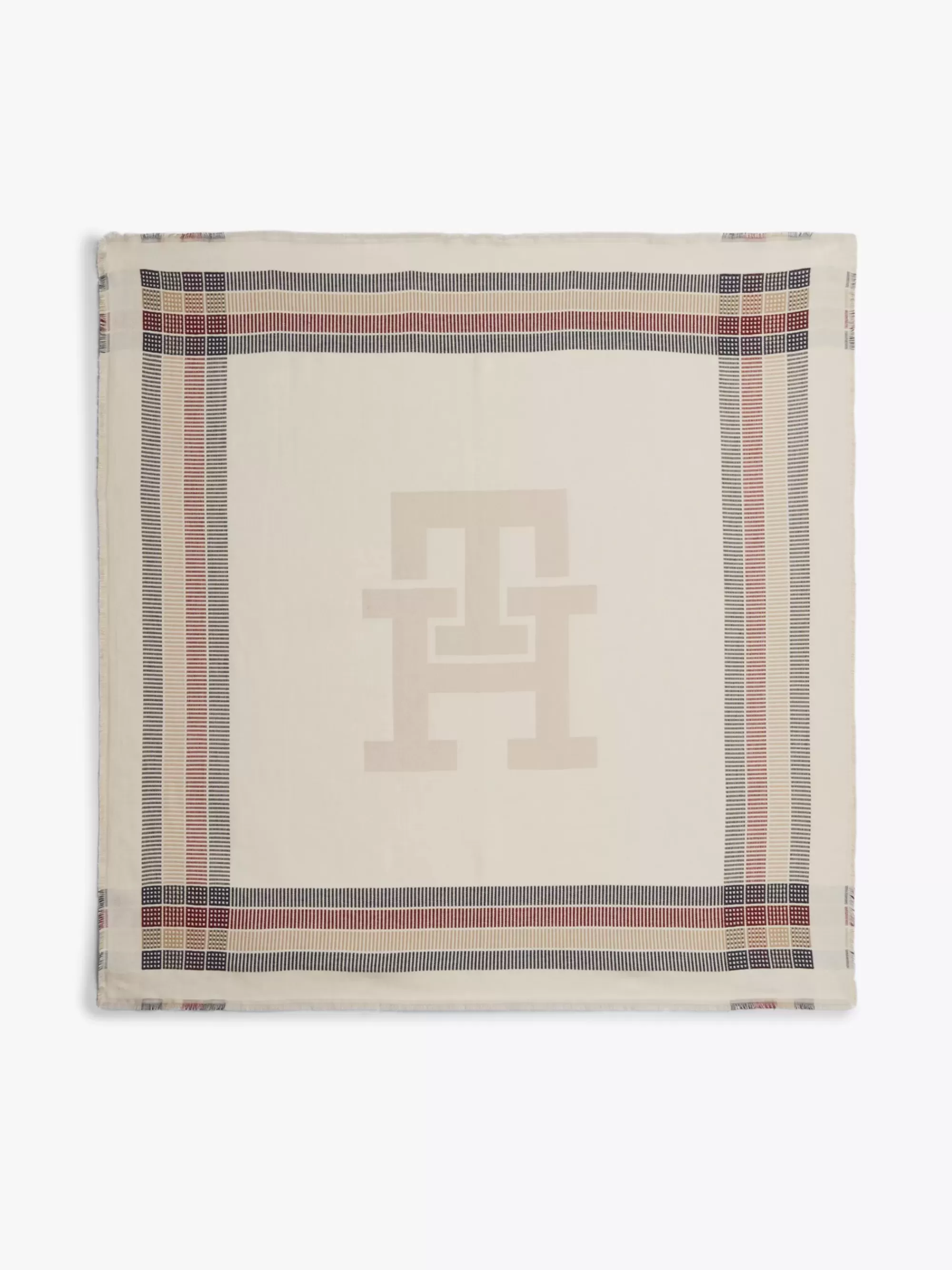 Sjaals | Sjaals*Tommy Hilfiger TH Monogram Vierkante Sjaal ANCIENT WHITE