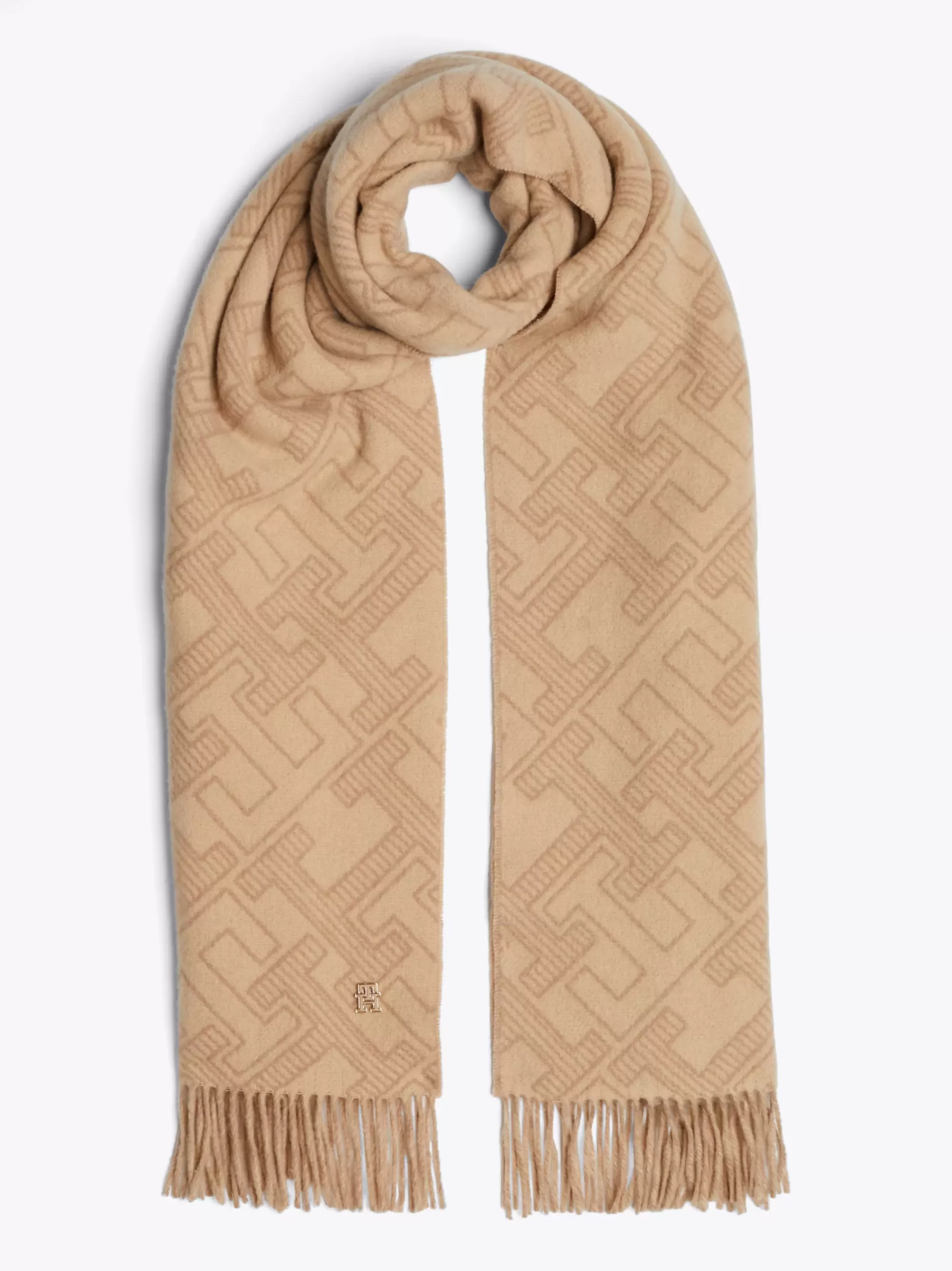 Sjaals | Sjaals*Tommy Hilfiger TH Monogram Wollen Sjaal CAMEL