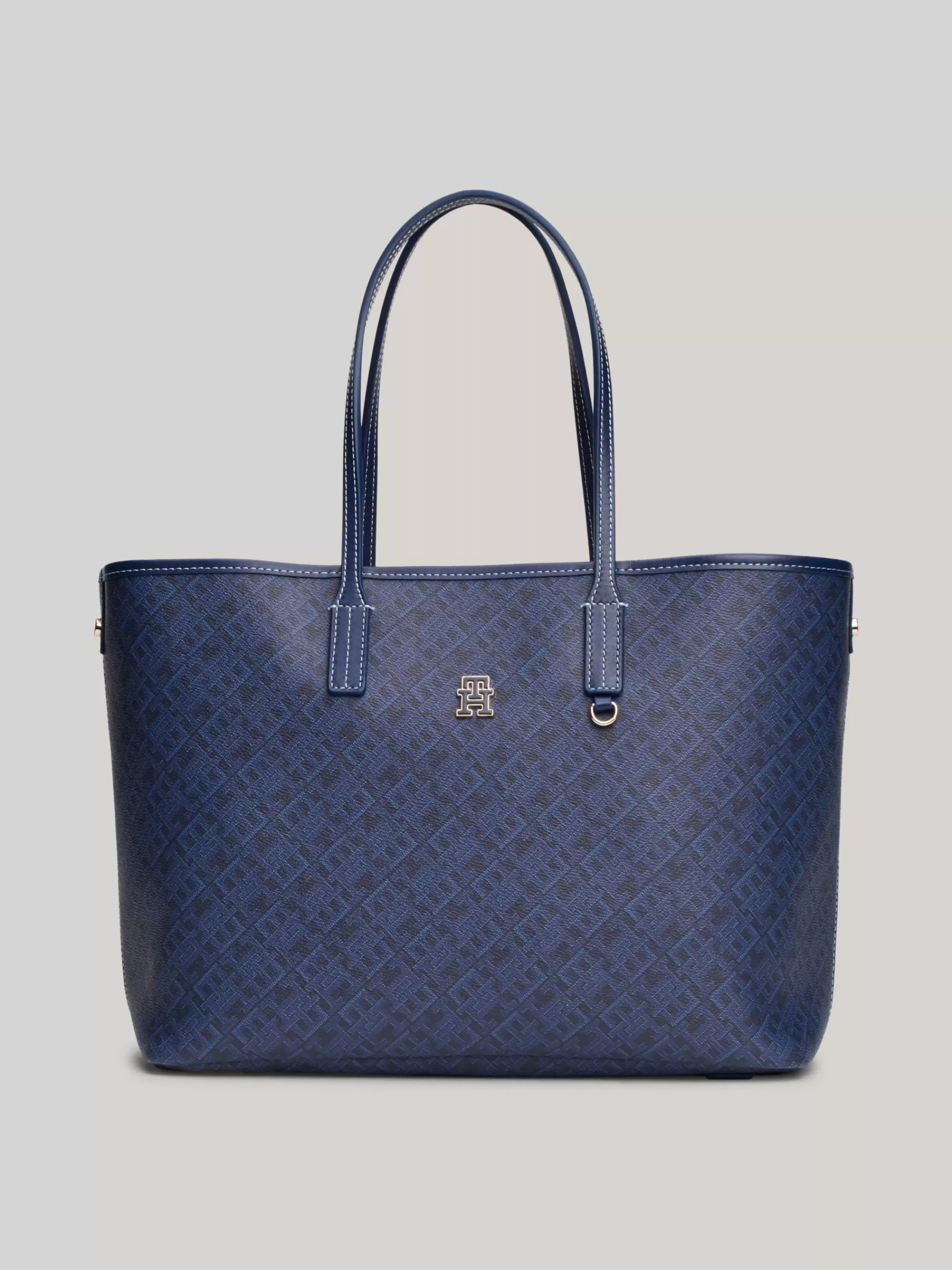 Shoppers*Tommy Hilfiger TH Monoplay Shopper Met Uitneembare Laptophoes SPACE BLUE