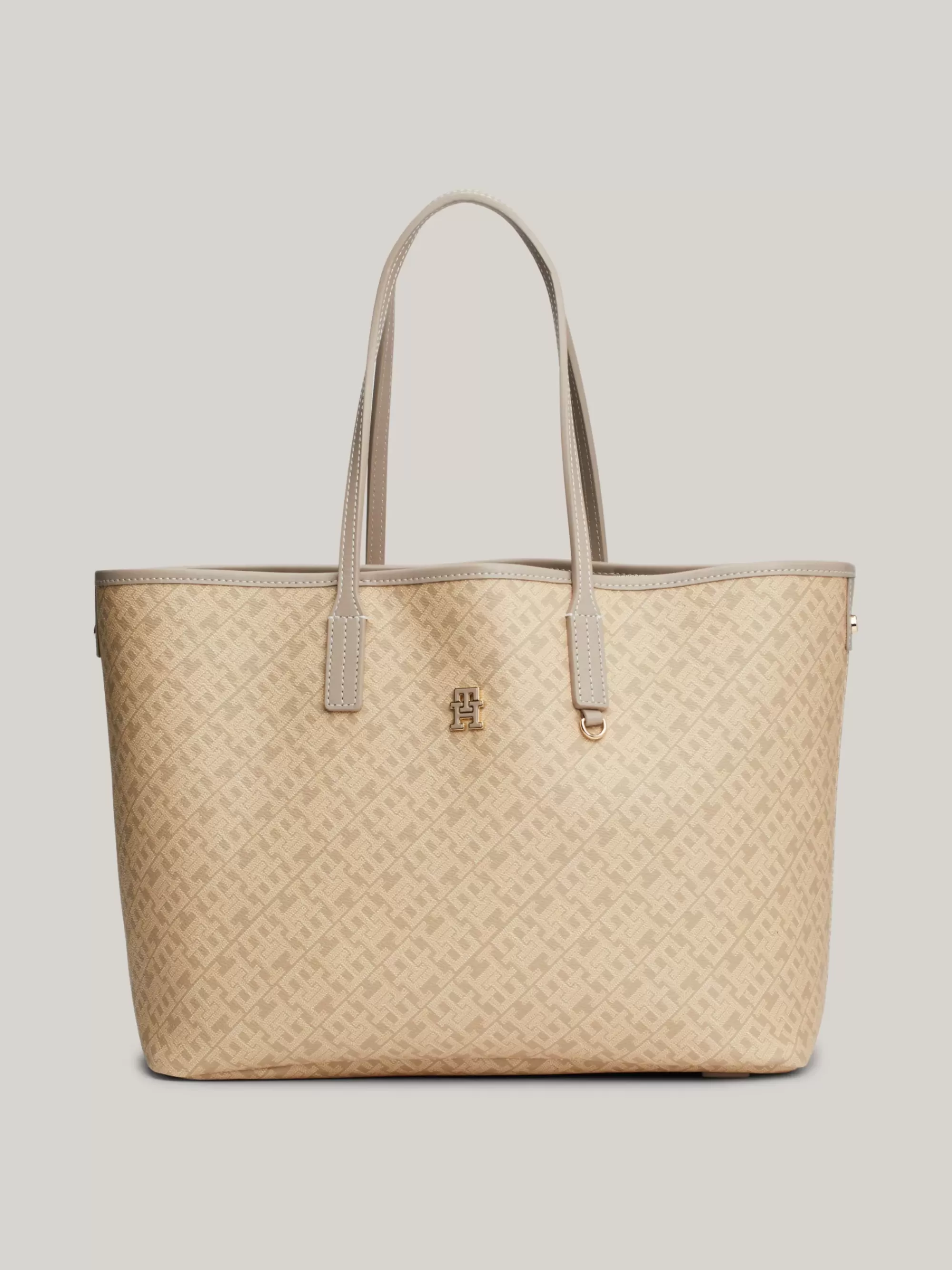 Shoppers*Tommy Hilfiger TH Monoplay Shopper Met Uitneembare Laptophoes BEIGE