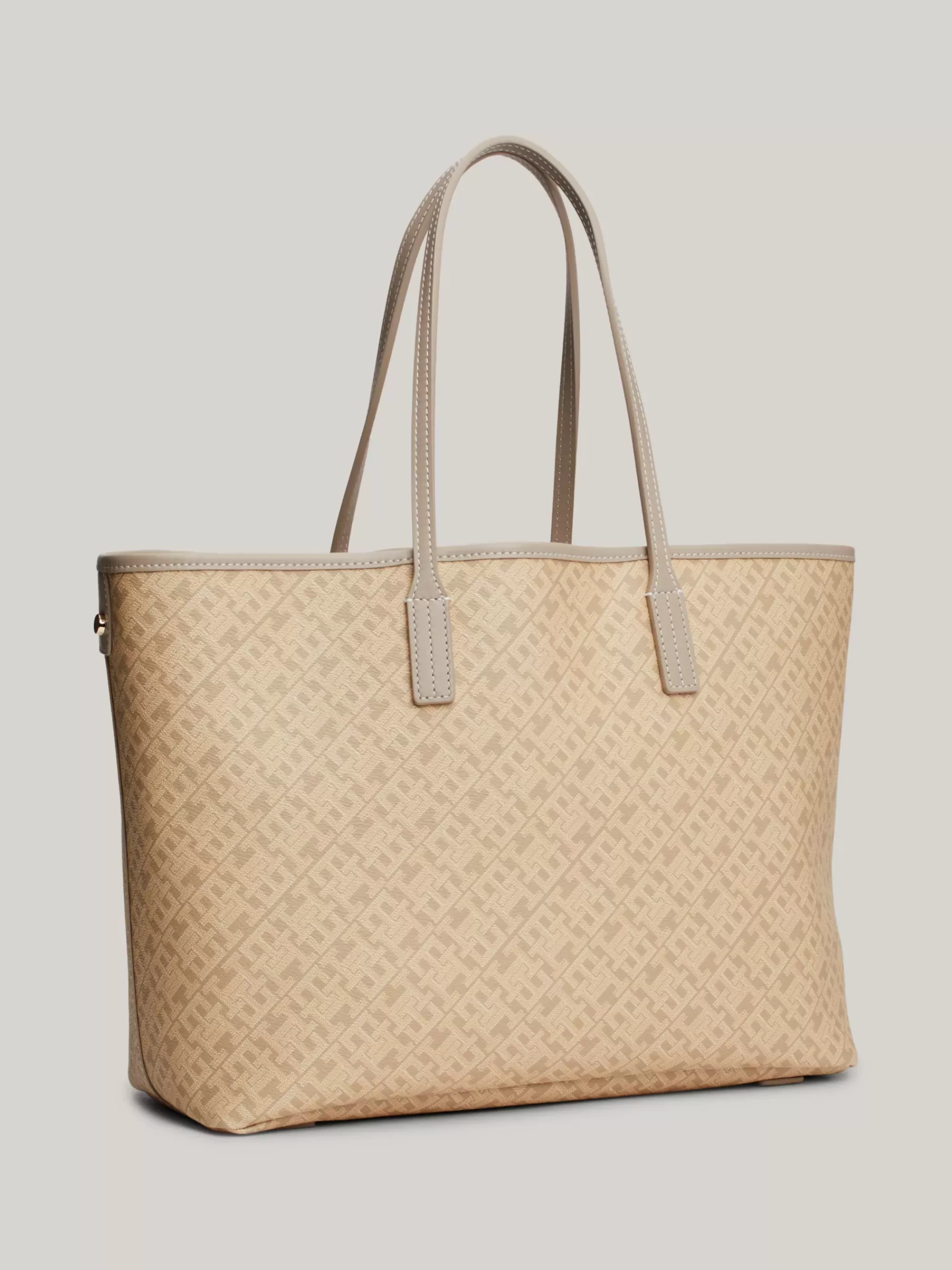 Shoppers*Tommy Hilfiger TH Monoplay Shopper Met Uitneembare Laptophoes BEIGE