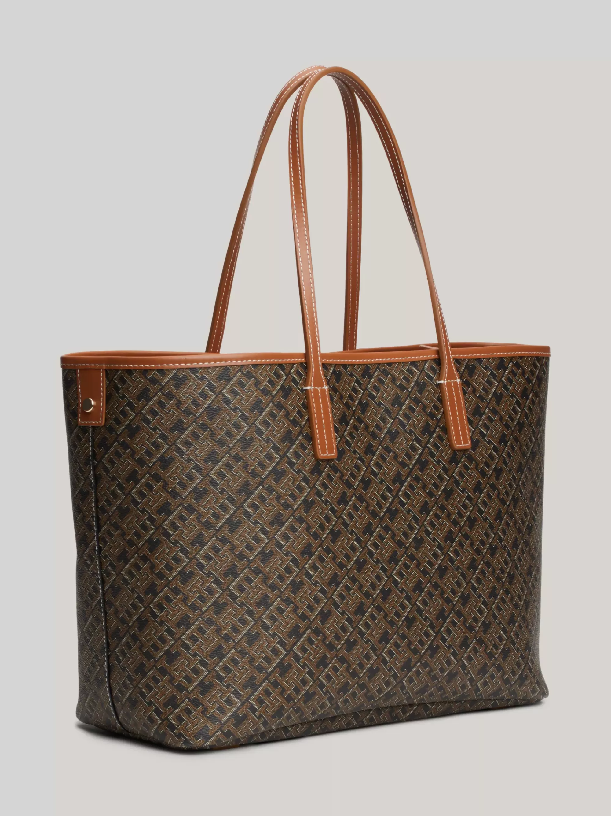 Shoppers*Tommy Hilfiger TH Monoplay Shopper Met Uitneembare Laptophoes BLACK / TAN MIX