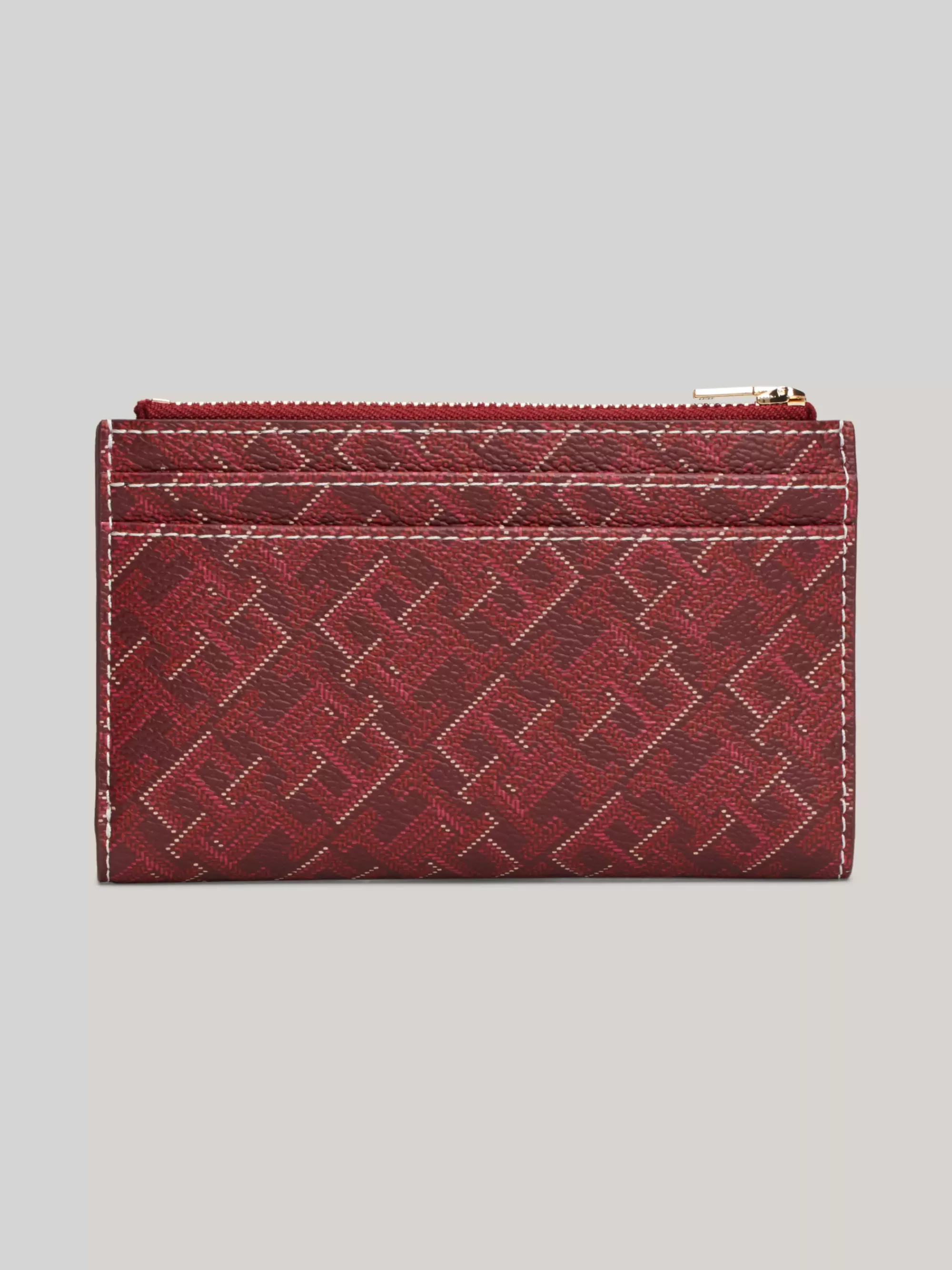 Portemonnees & Sleutelhangers*Tommy Hilfiger TH Monoplay Slim Bifold Portemonnee ROUGE