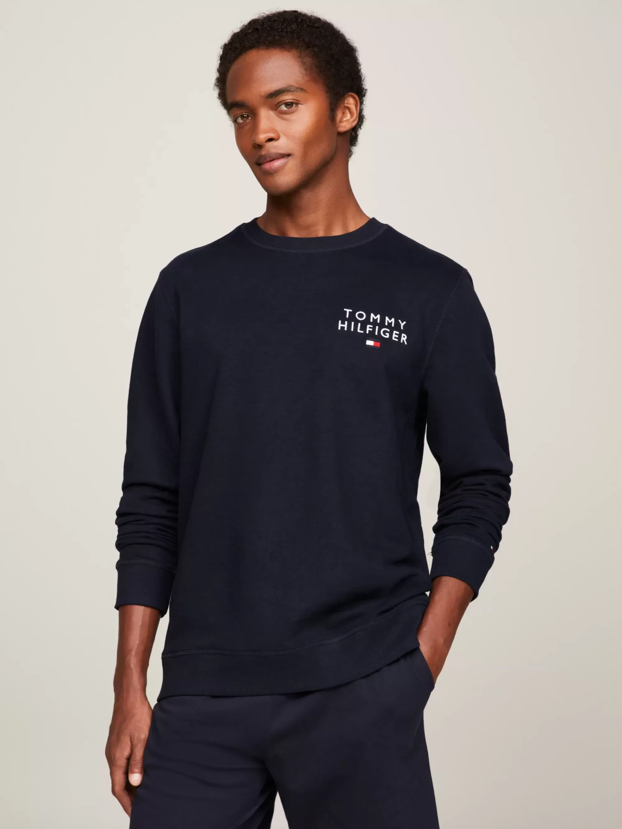 Loungewear*Tommy Hilfiger TH Original Lounge-trainingsshirt Met Logo DESERT SKY