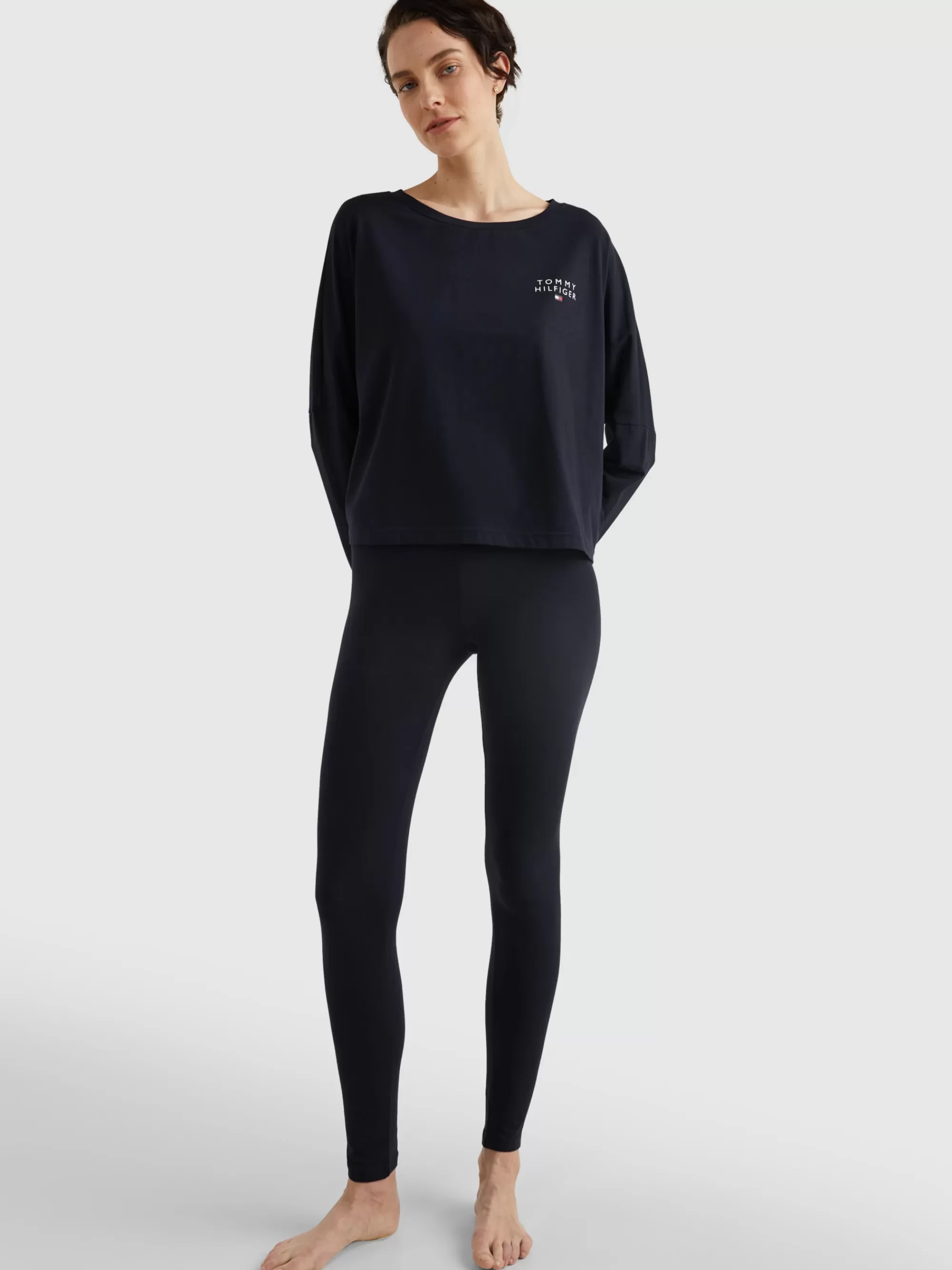 Loungewear*Tommy Hilfiger TH Original Lounge-T-shirt Met Lange Mouwen DESERT SKY