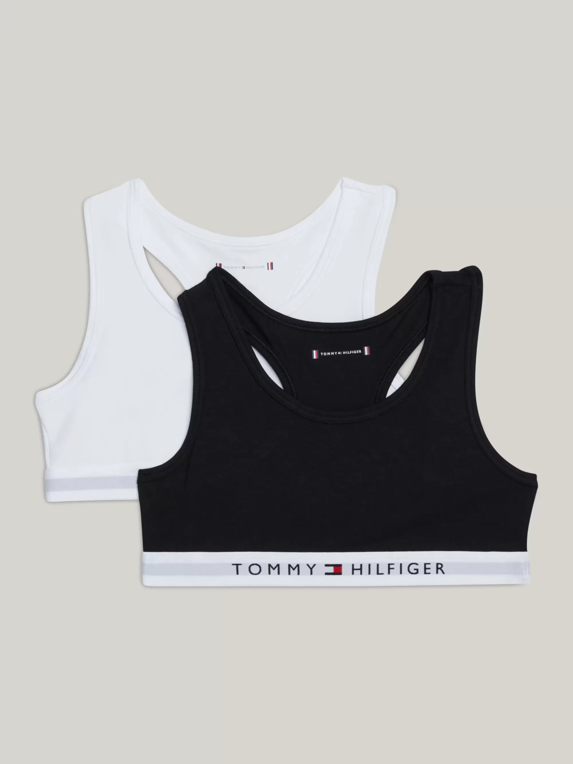 Ondergoed & Sokken*Tommy Hilfiger TH Original Set Van 2 Bralettes Met Racerback WHITE / BLACK