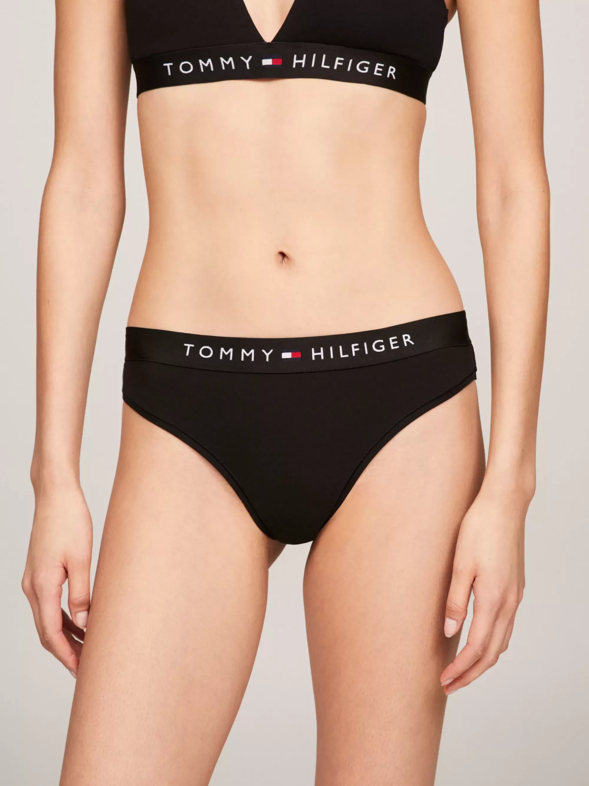 Slips | Lingerie*Tommy Hilfiger TH Original String Met Logotaille BLACK