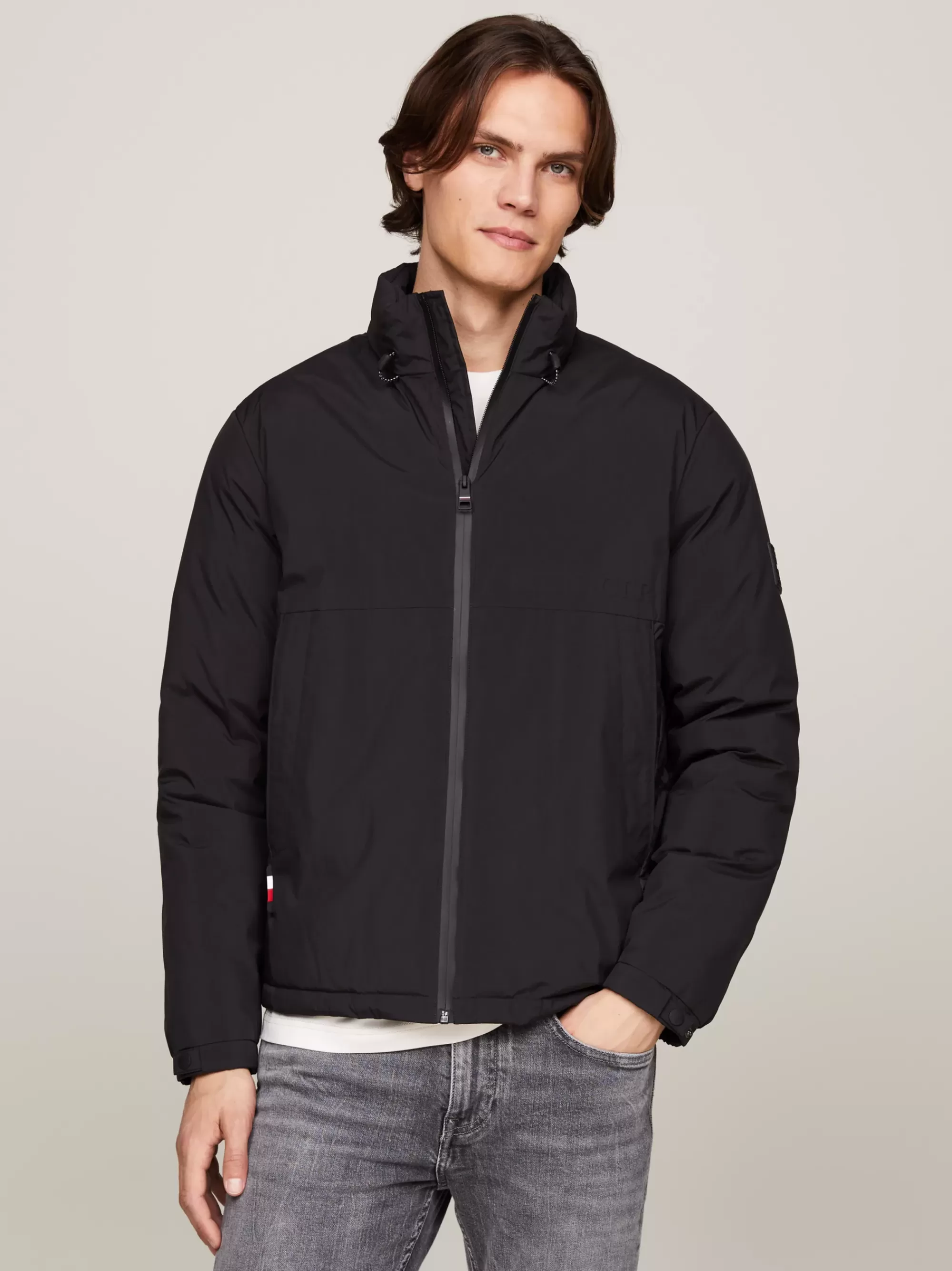 Jassen & Jacks*Tommy Hilfiger TH Warm Portland-jack Met Padding BLACK