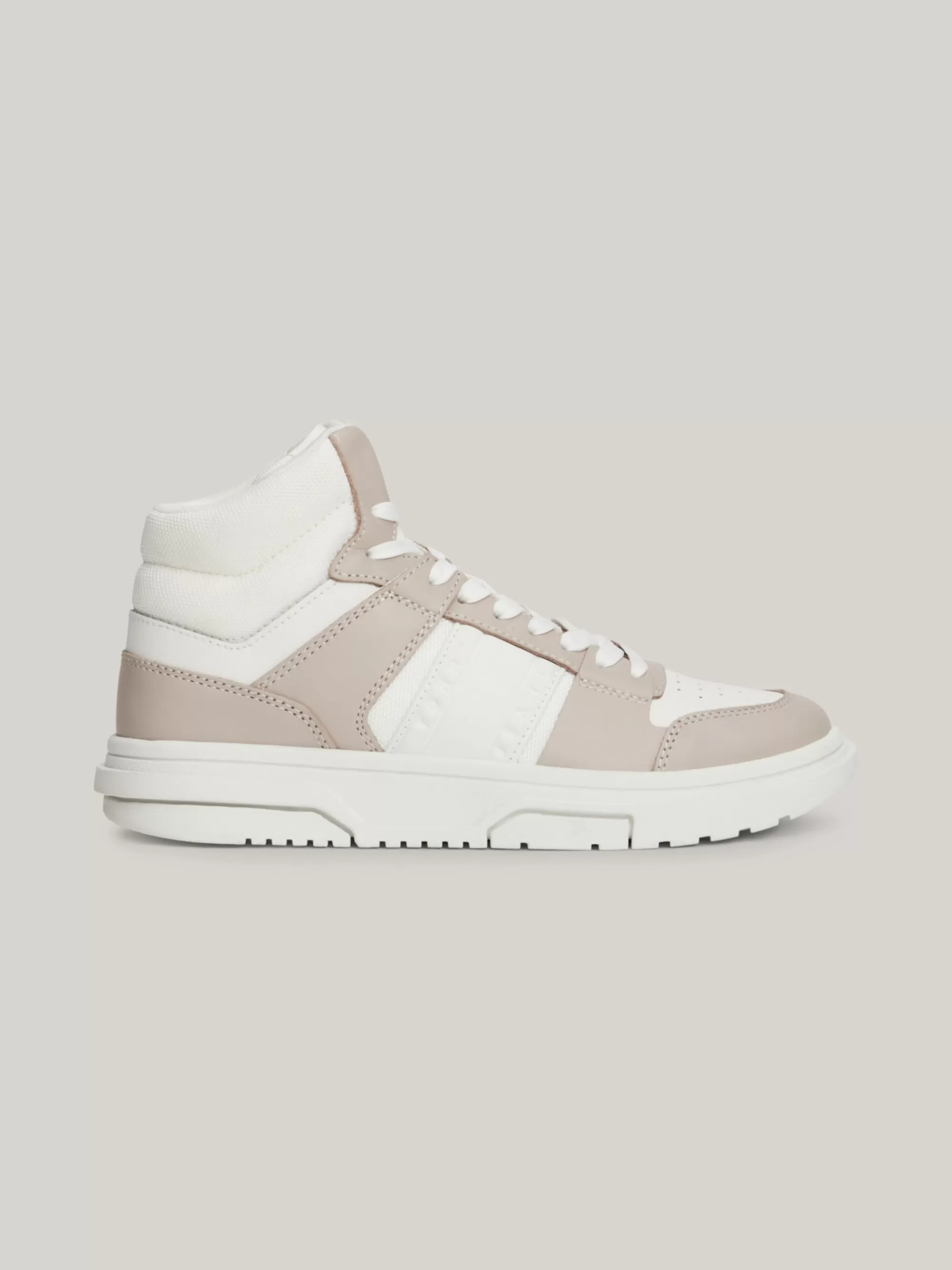 Sneakers*Tommy Hilfiger The Brooklyn Hoge Leren Sneaker DRIFTY DUNES