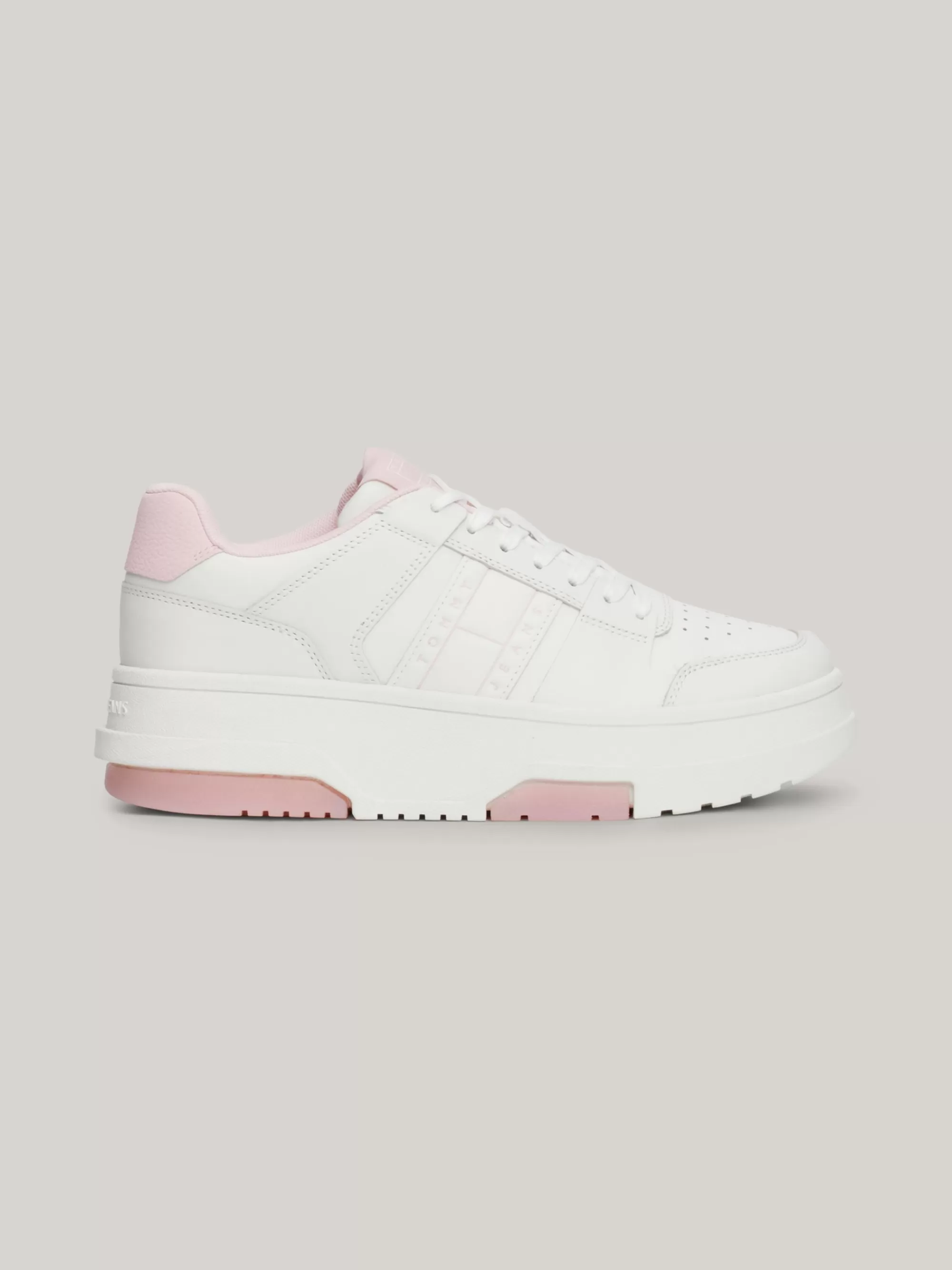 Sneakers*Tommy Hilfiger The Brooklyn Leren Platformsneaker MISTY PINK