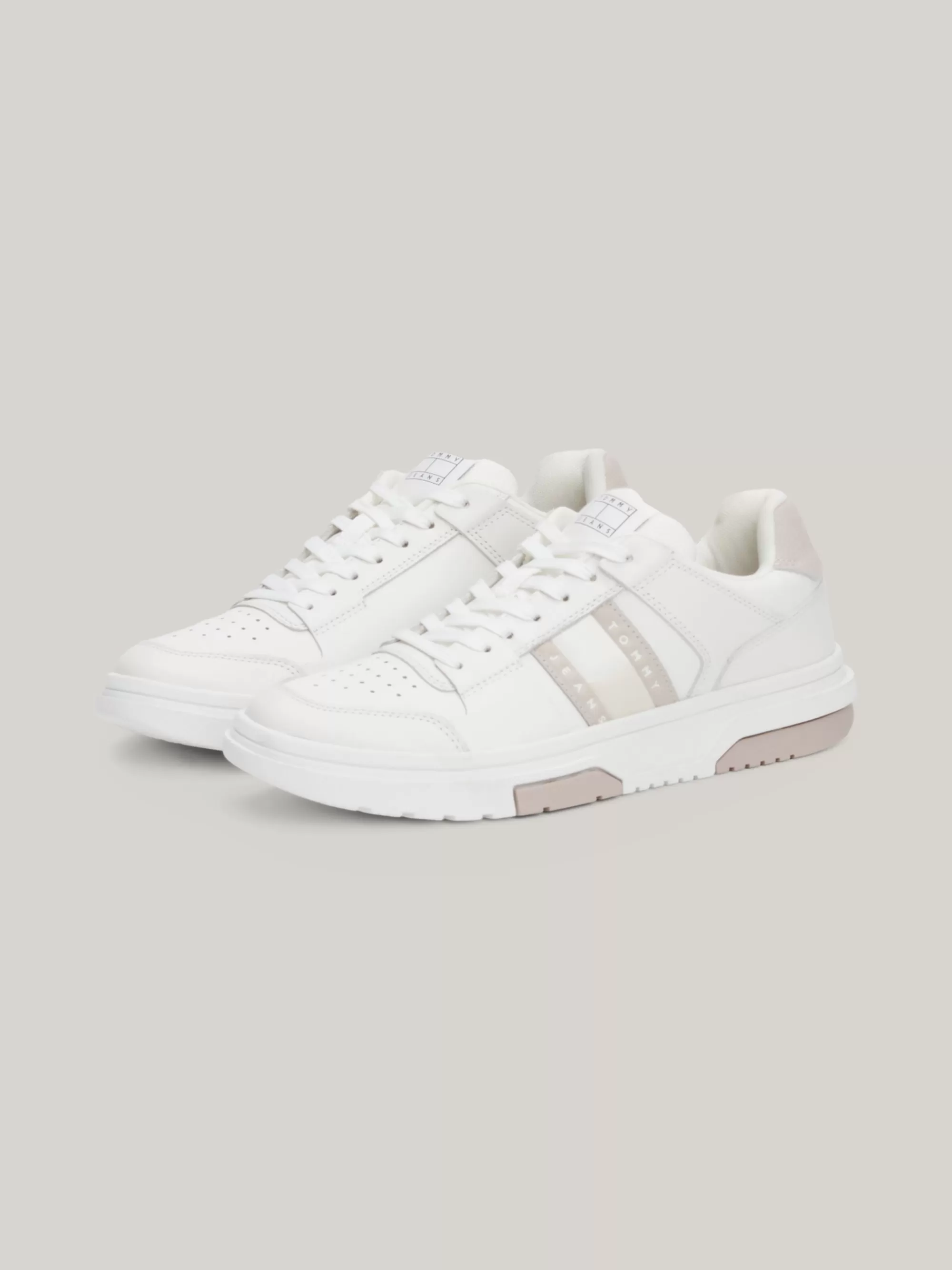 Sneakers*Tommy Hilfiger The Brooklyn Leren Vetersneaker DRIFTY DUNES