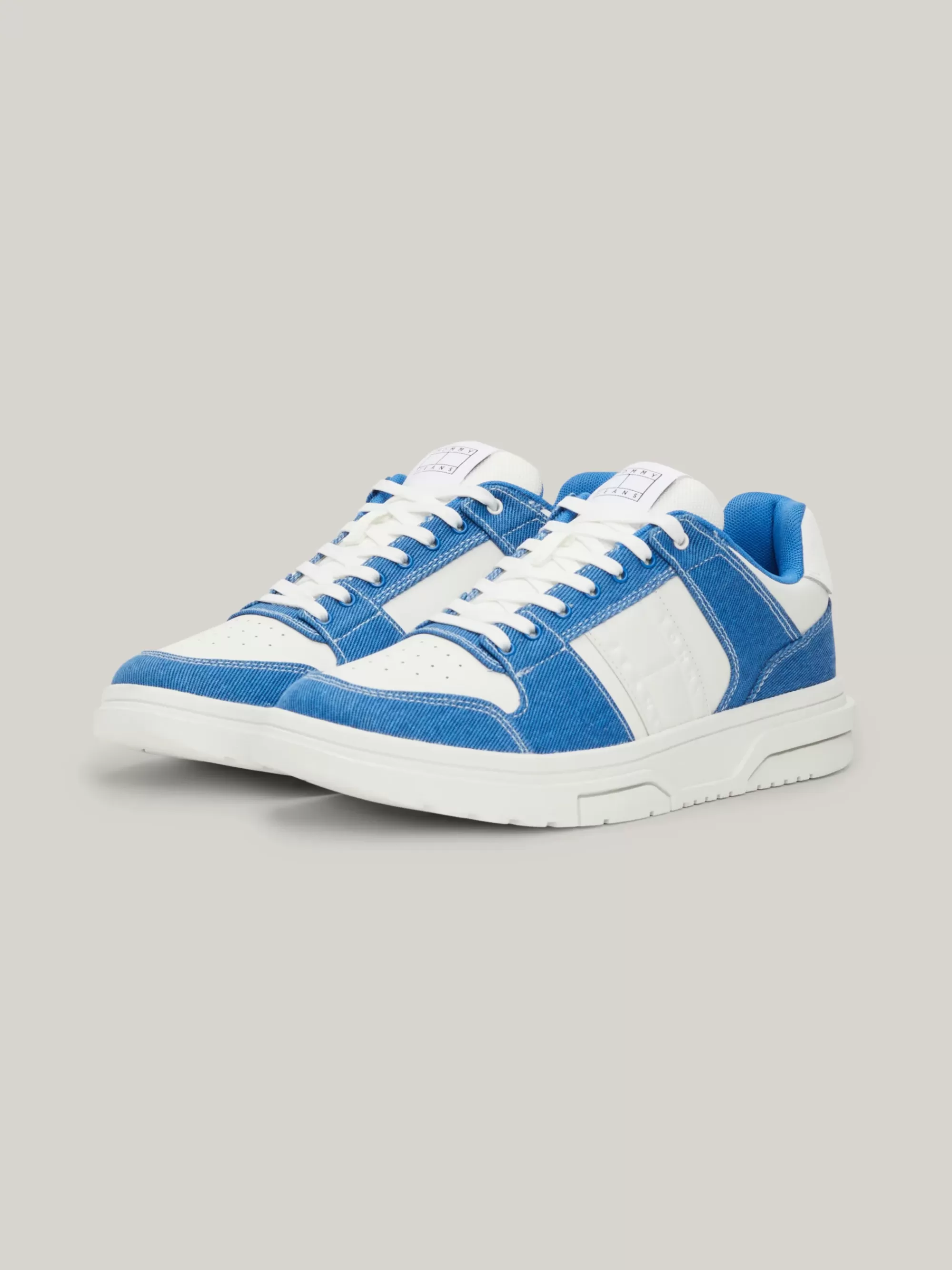 Sneakers*Tommy Hilfiger The Brooklyn Mixed Denim Basketbalsneaker COASTAL COBALT