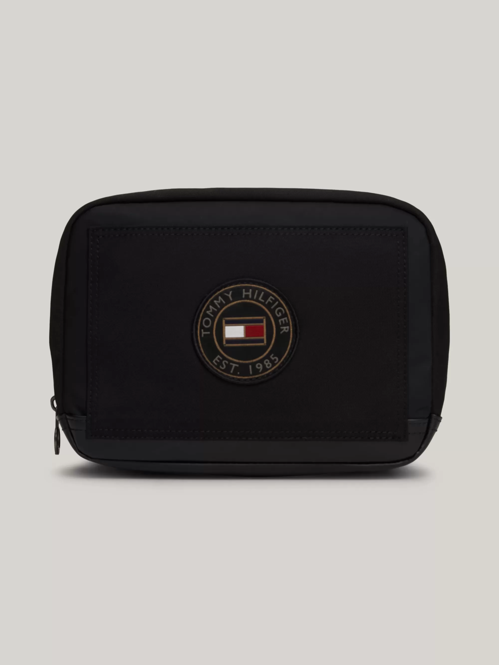 Toilettassen*Tommy Hilfiger Toilettas Met Gemengde Texturen En Logobadge BLACK