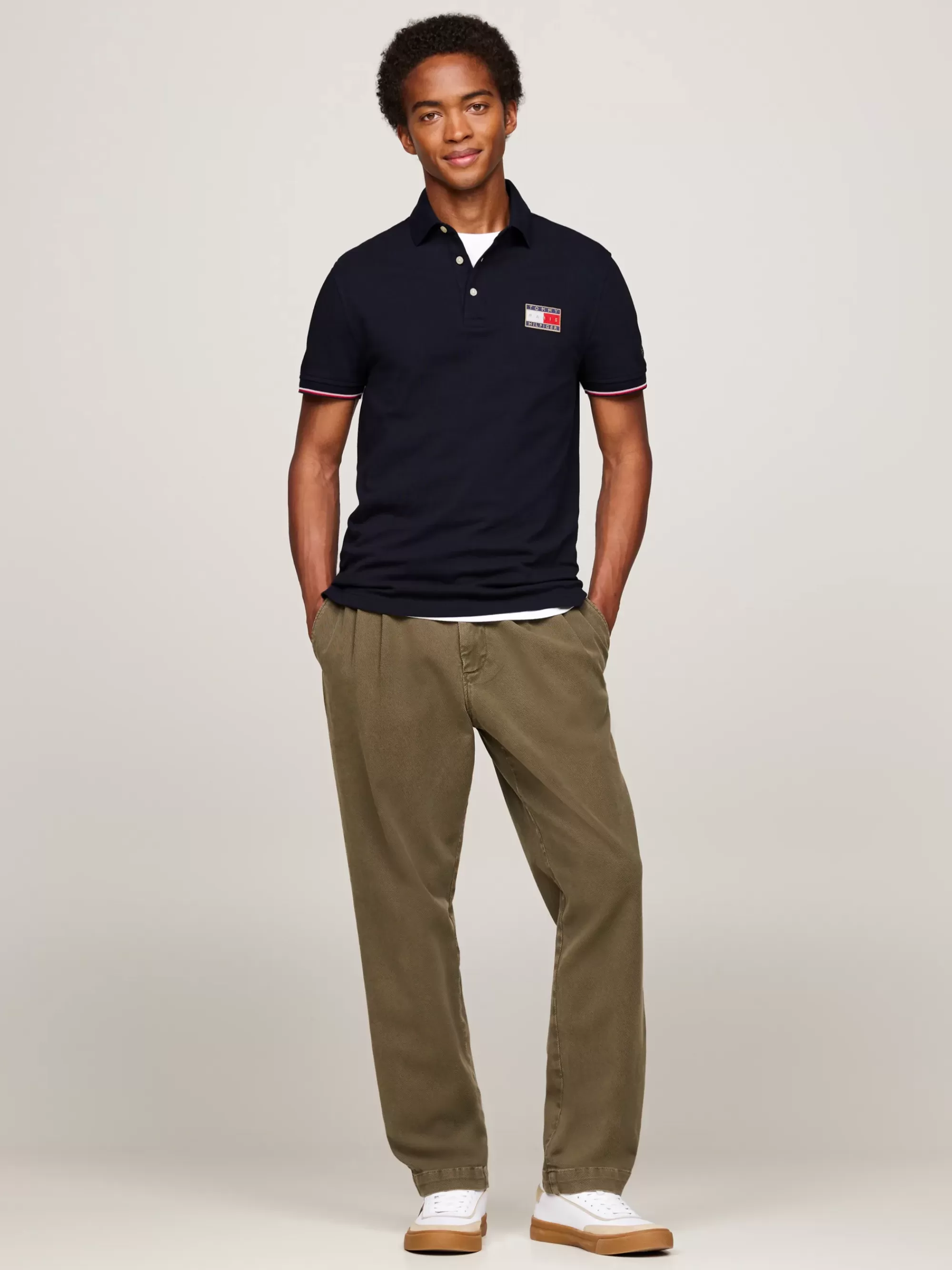 Polo's*Tommy Hilfiger Paris 1985 Slim Fit Poloshirt DESERT SKY
