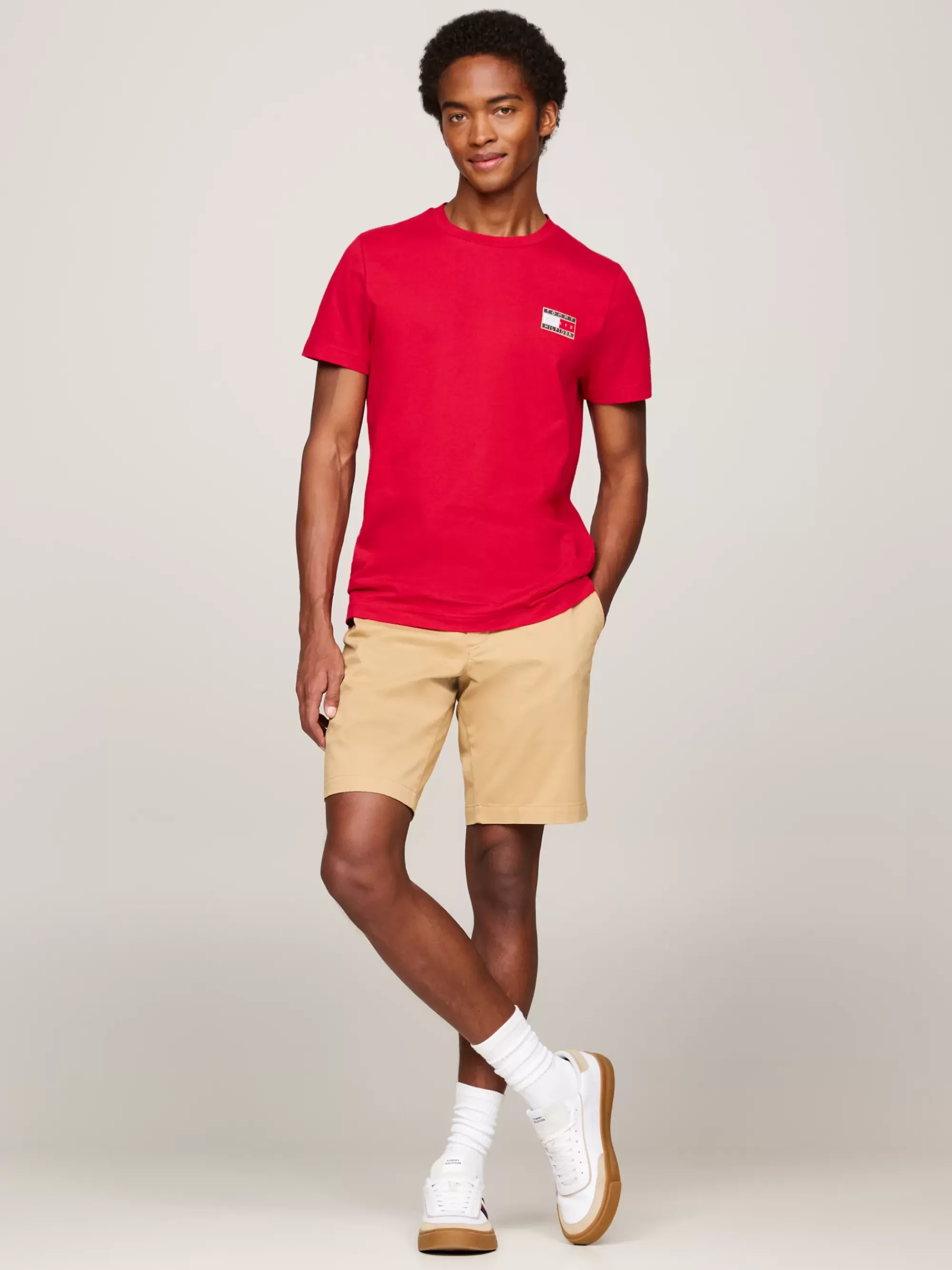 T-Shirts*Tommy Hilfiger Paris 1985 Slim T-shirt PRIMARY RED