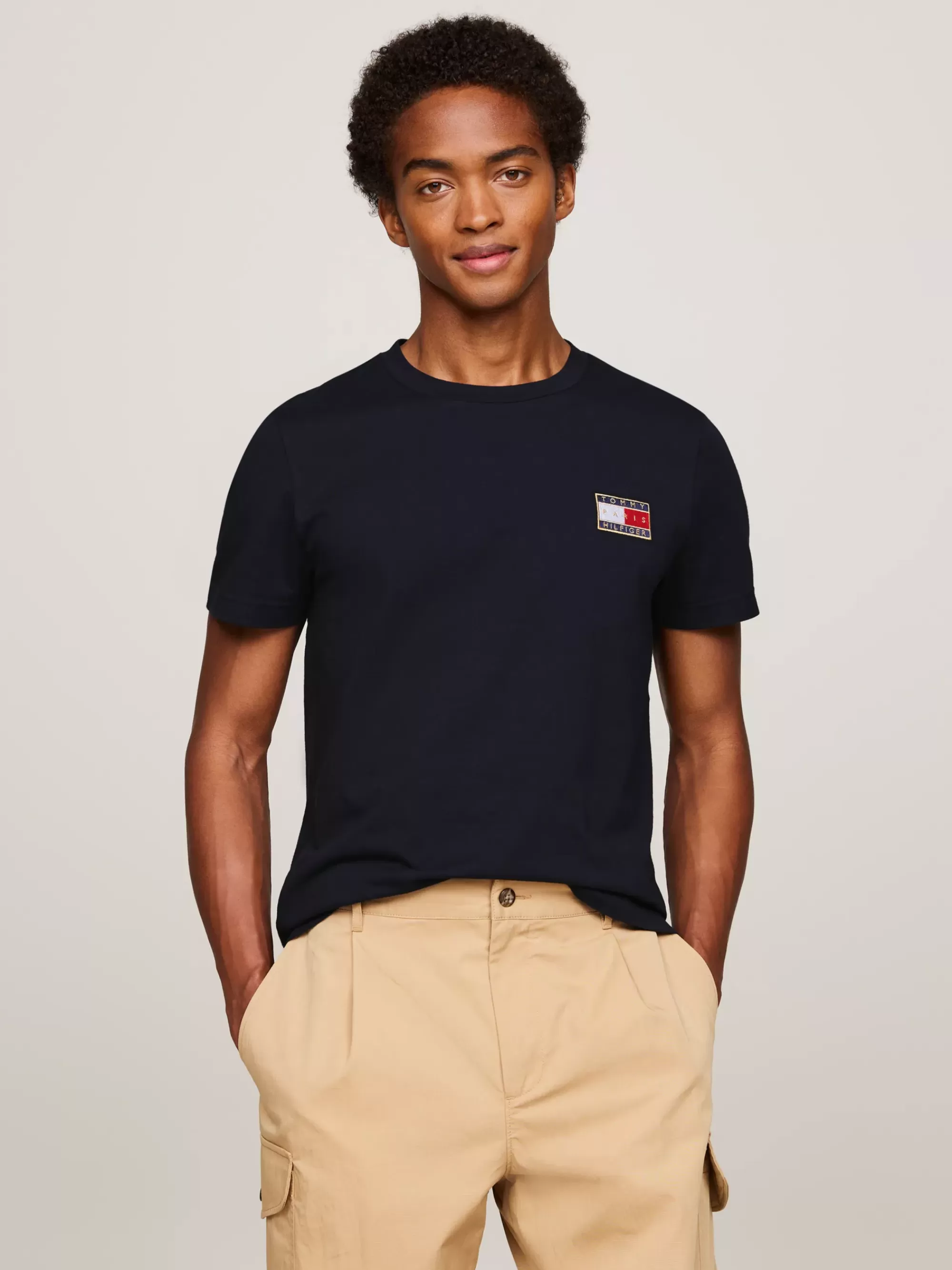 T-Shirts*Tommy Hilfiger Paris 1985 Slim T-shirt DESERT SKY