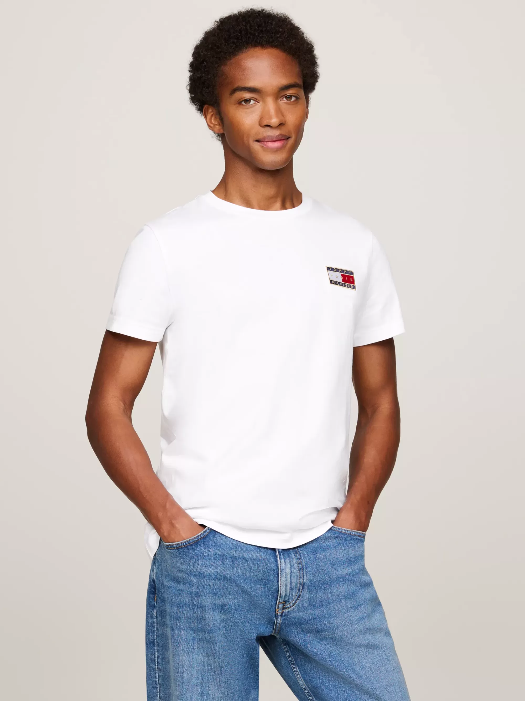 T-Shirts*Tommy Hilfiger Paris 1985 Slim T-shirt WHITE