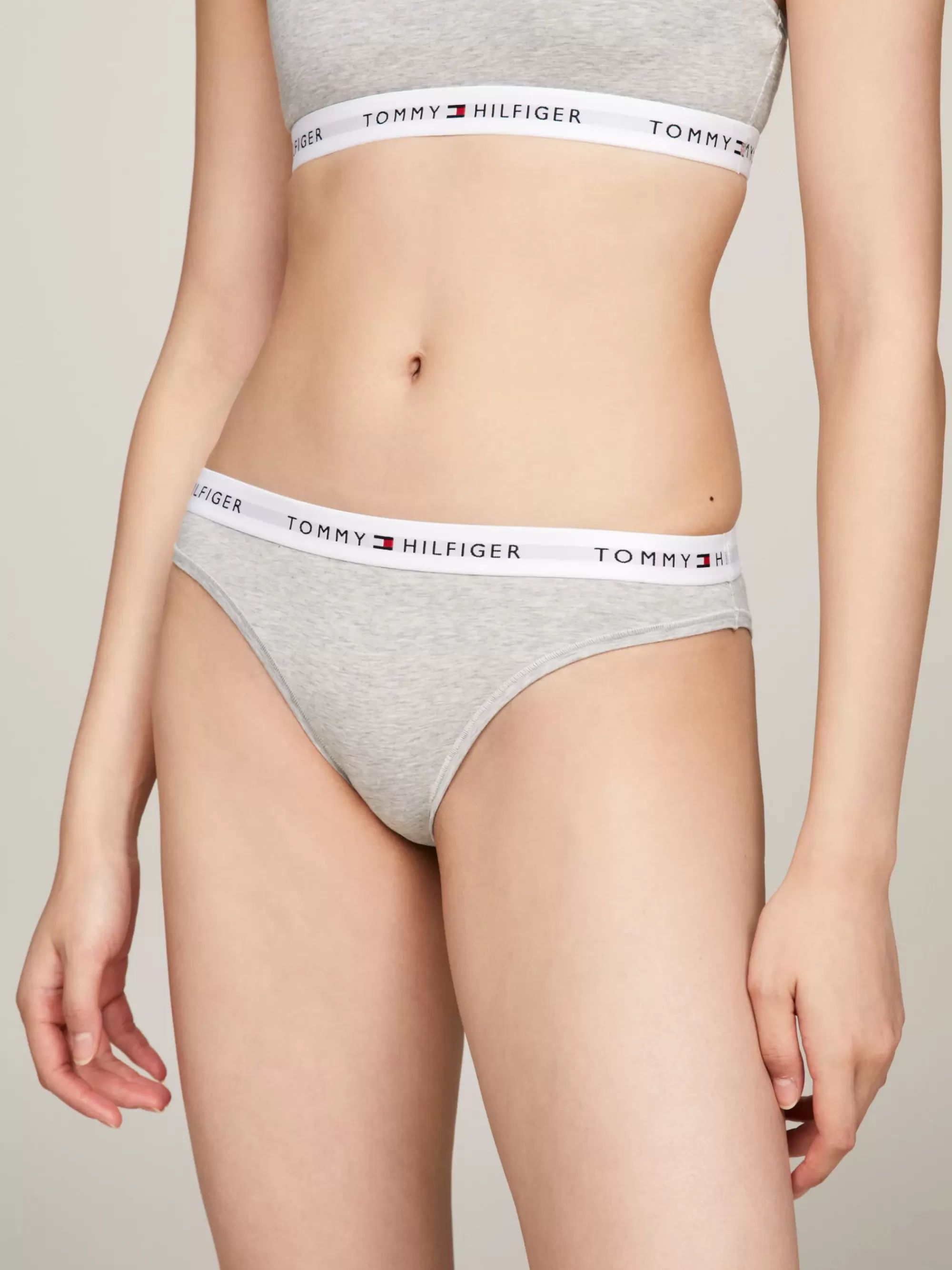 Slips | Lingerie*Tommy Hilfiger Tommy Icons Slip Met Herhalend Logo LIGHT GREY HEATHER