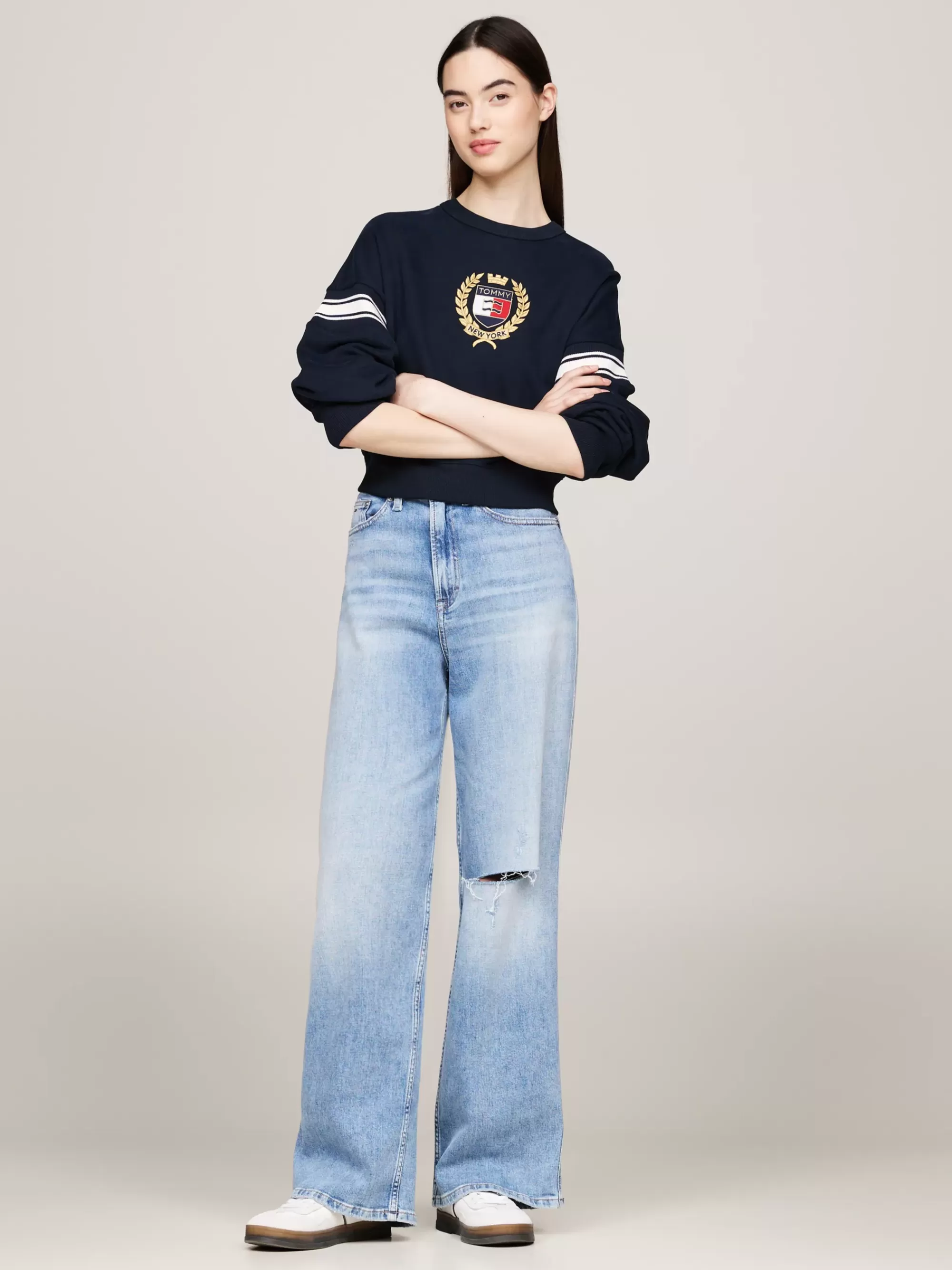 Sweatshirts & Hoodies*Tommy Hilfiger Tommy Prep Boxy Sweatshirt DARK NIGHT NAVY