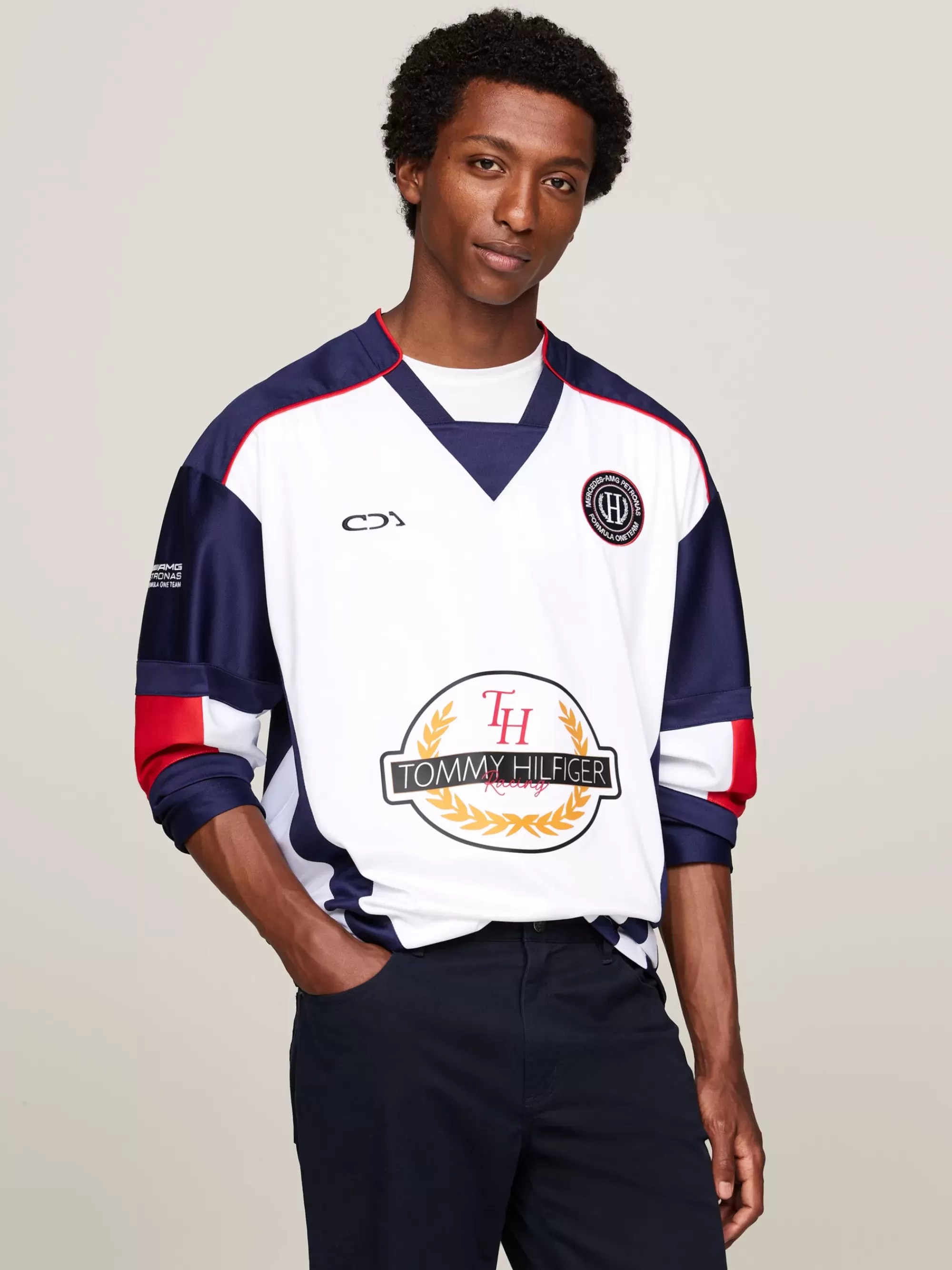 Sweatshirts & Hoodies*Tommy Hilfiger Tommy X Mercedes F1 X CR Ijshockey-sweatshirt WHITE