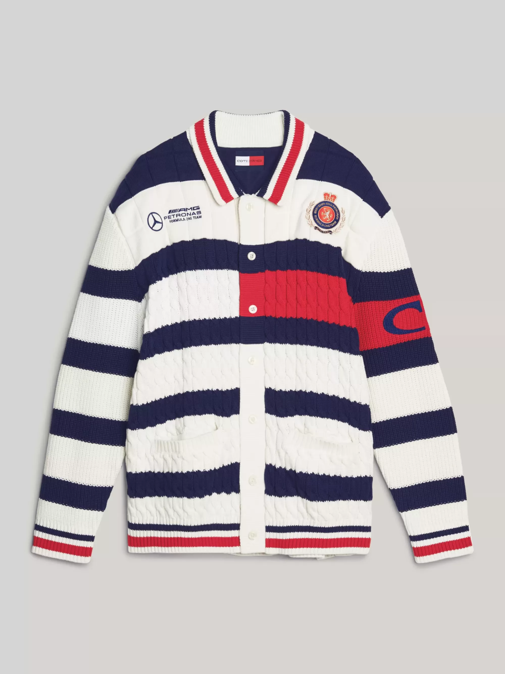 Vesten | Truien & Vesten*Tommy Hilfiger Tommy X Mercedes F1 X CR Rugbyvest YALE NAVY