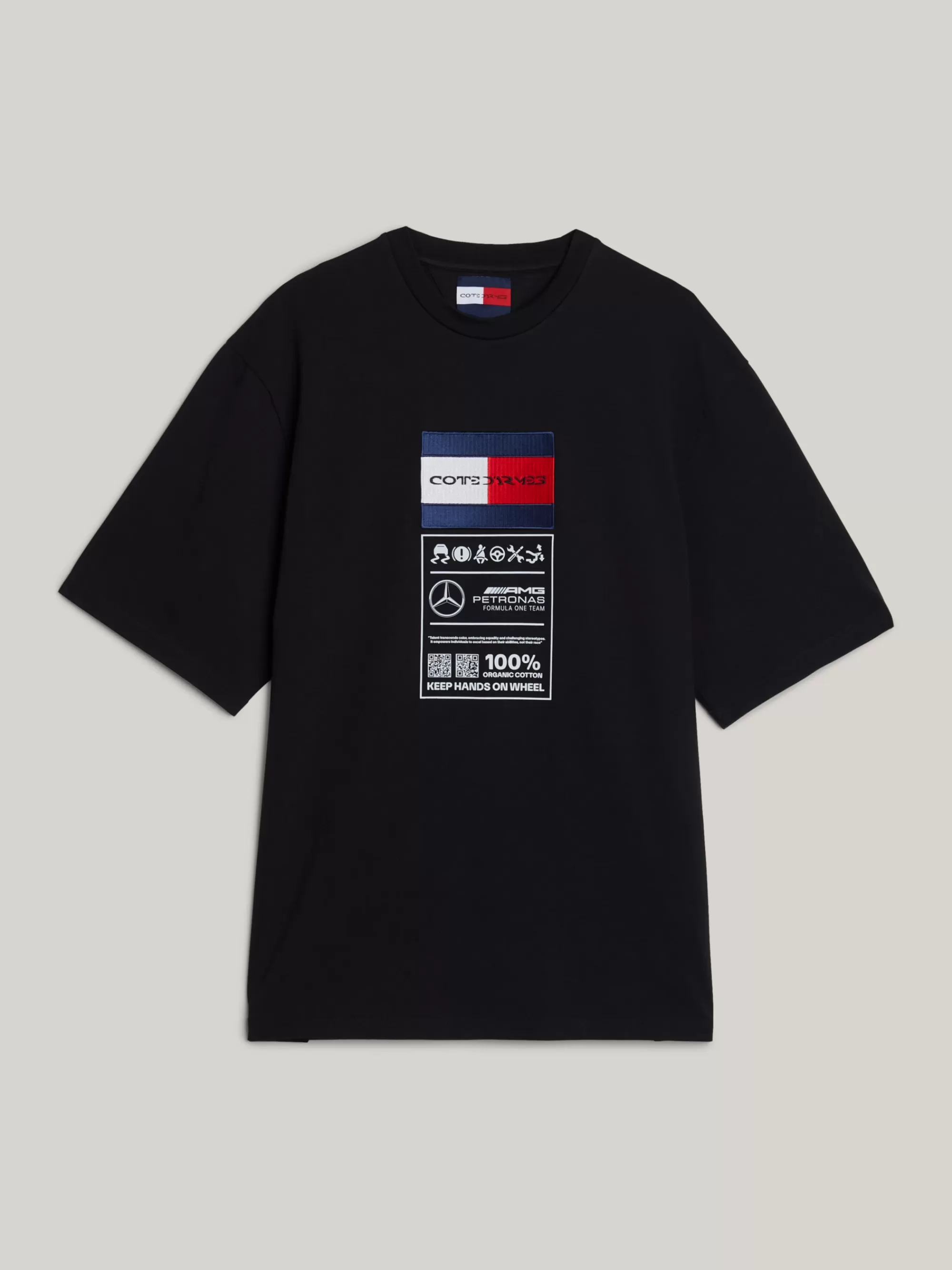 T-Shirts*Tommy Hilfiger Tommy X Mercedes F1 X CR T-shirt Met Logo BLACK