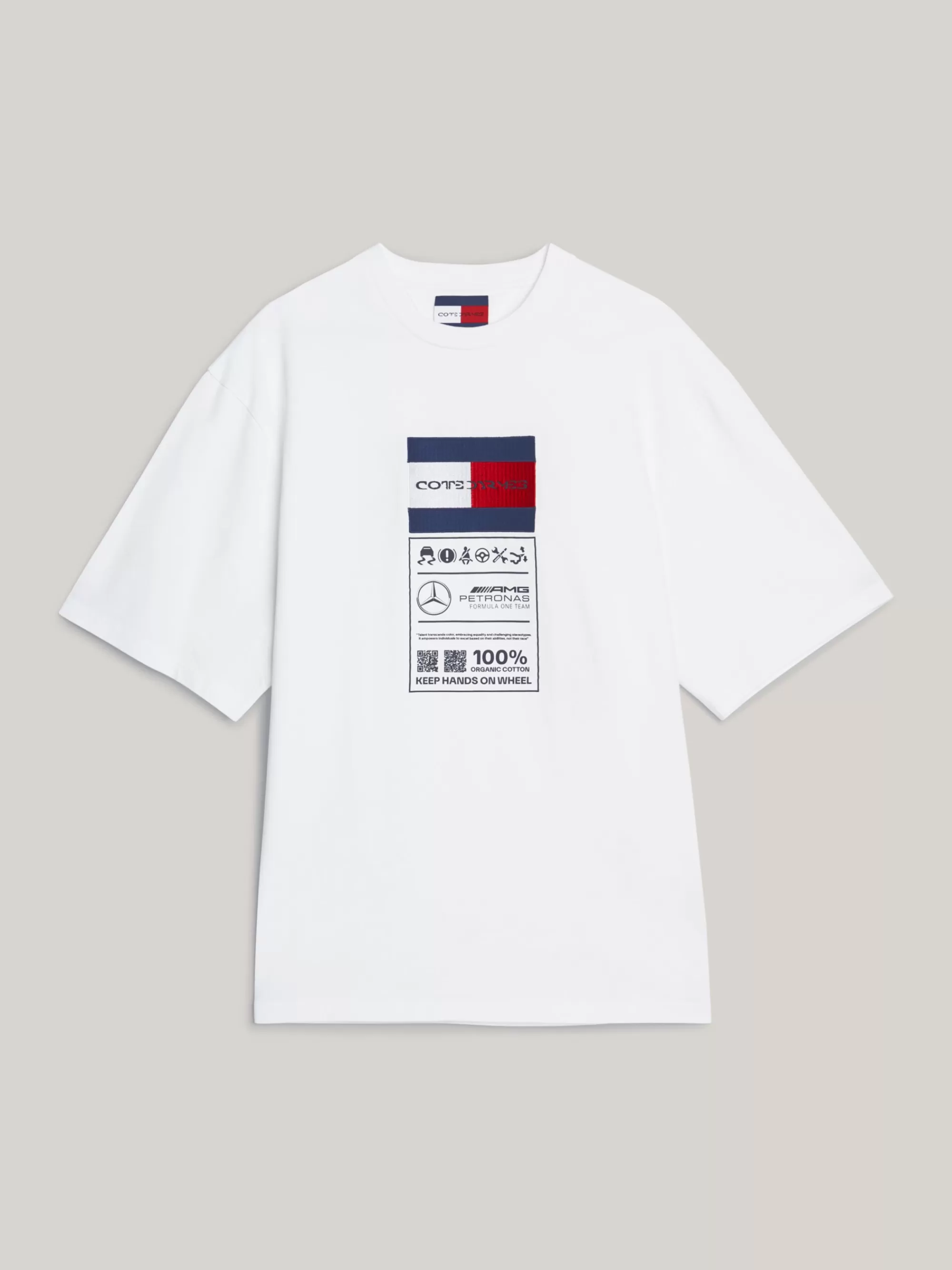 T-Shirts*Tommy Hilfiger Tommy X Mercedes F1 X CR T-shirt Met Logo WHITE