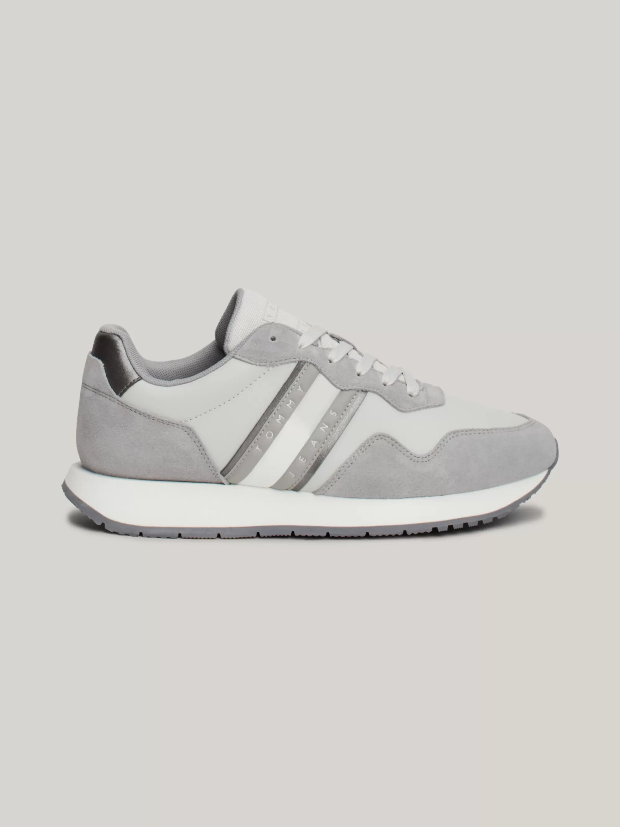Sneakers*Tommy Hilfiger Ton-sur-ton Suède Hardloopsneaker STRATUS GREY
