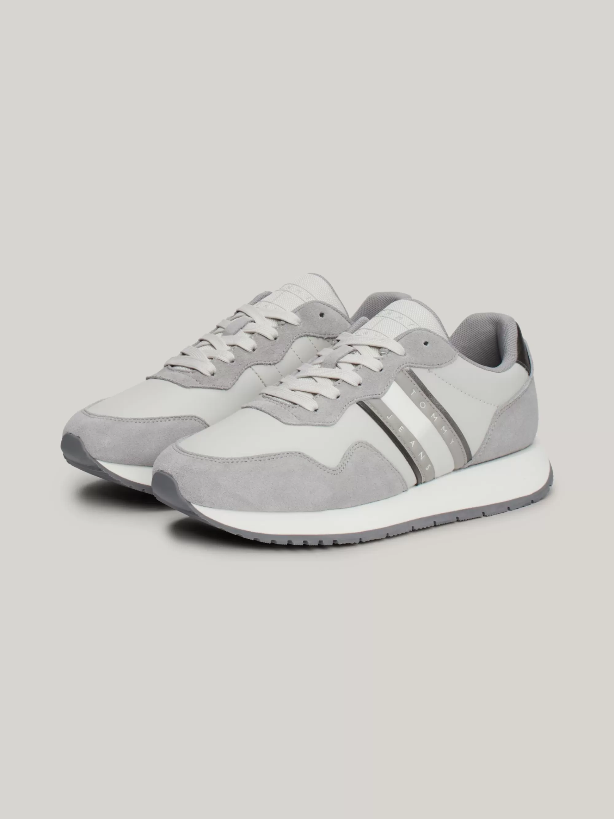 Sneakers*Tommy Hilfiger Ton-sur-ton Suède Hardloopsneaker STRATUS GREY