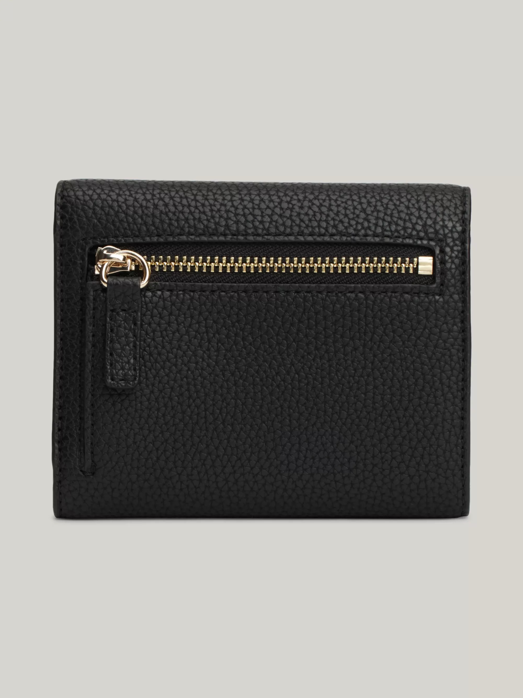 Portemonnees & Sleutelhangers*Tommy Hilfiger Trifold Portemonnee Met TH-monogram BLACK