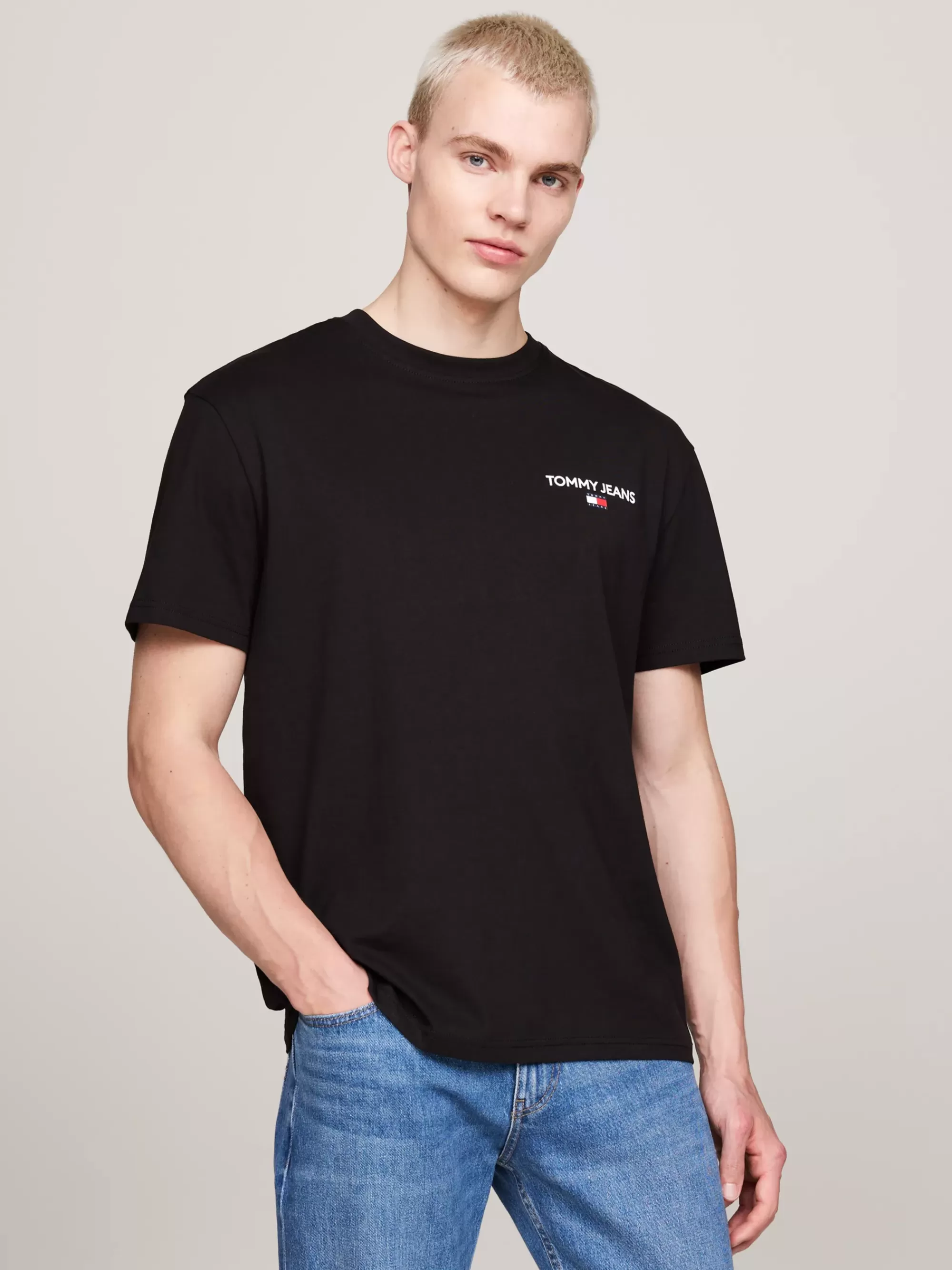 T-Shirts*Tommy Hilfiger T-shirt Met Logo Op De Achterkant BLACK
